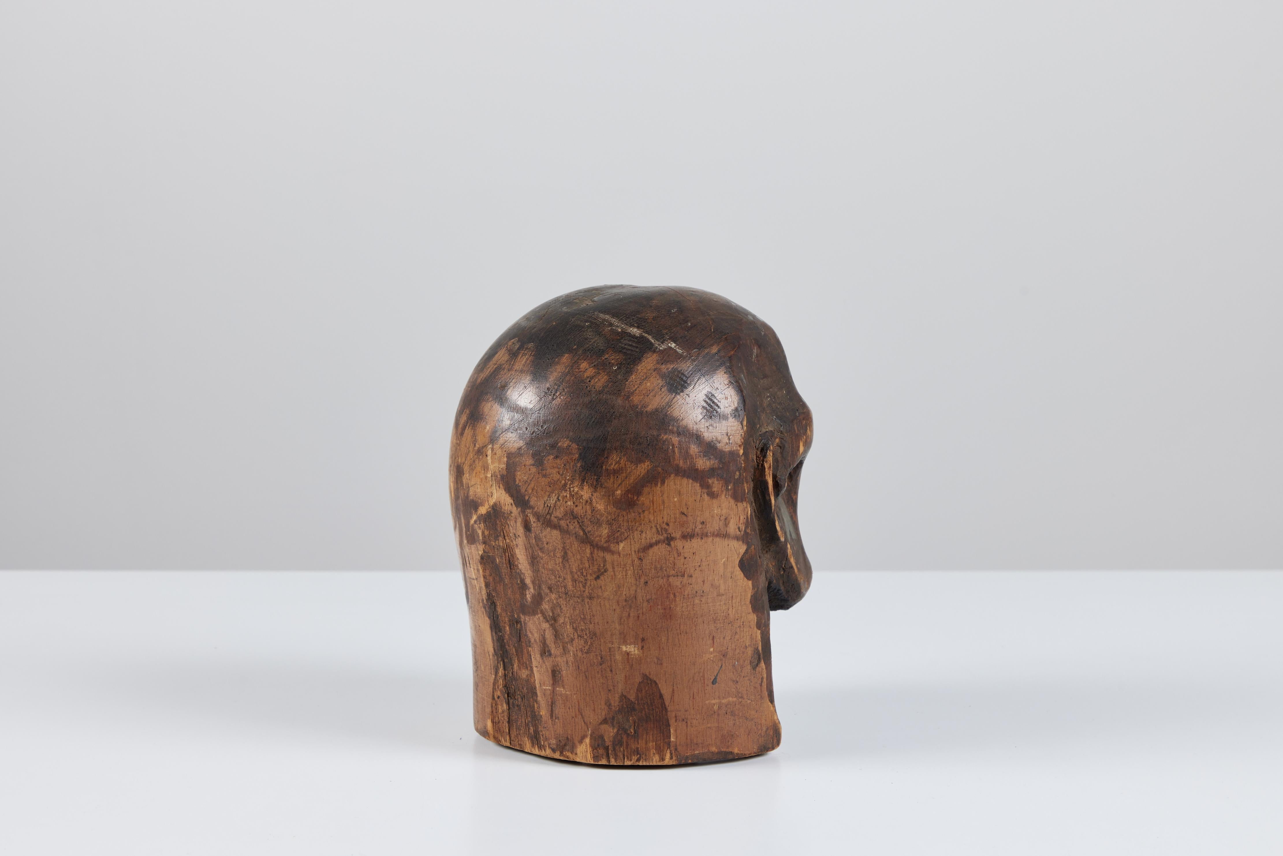 Wooden Head Sculpture 2
