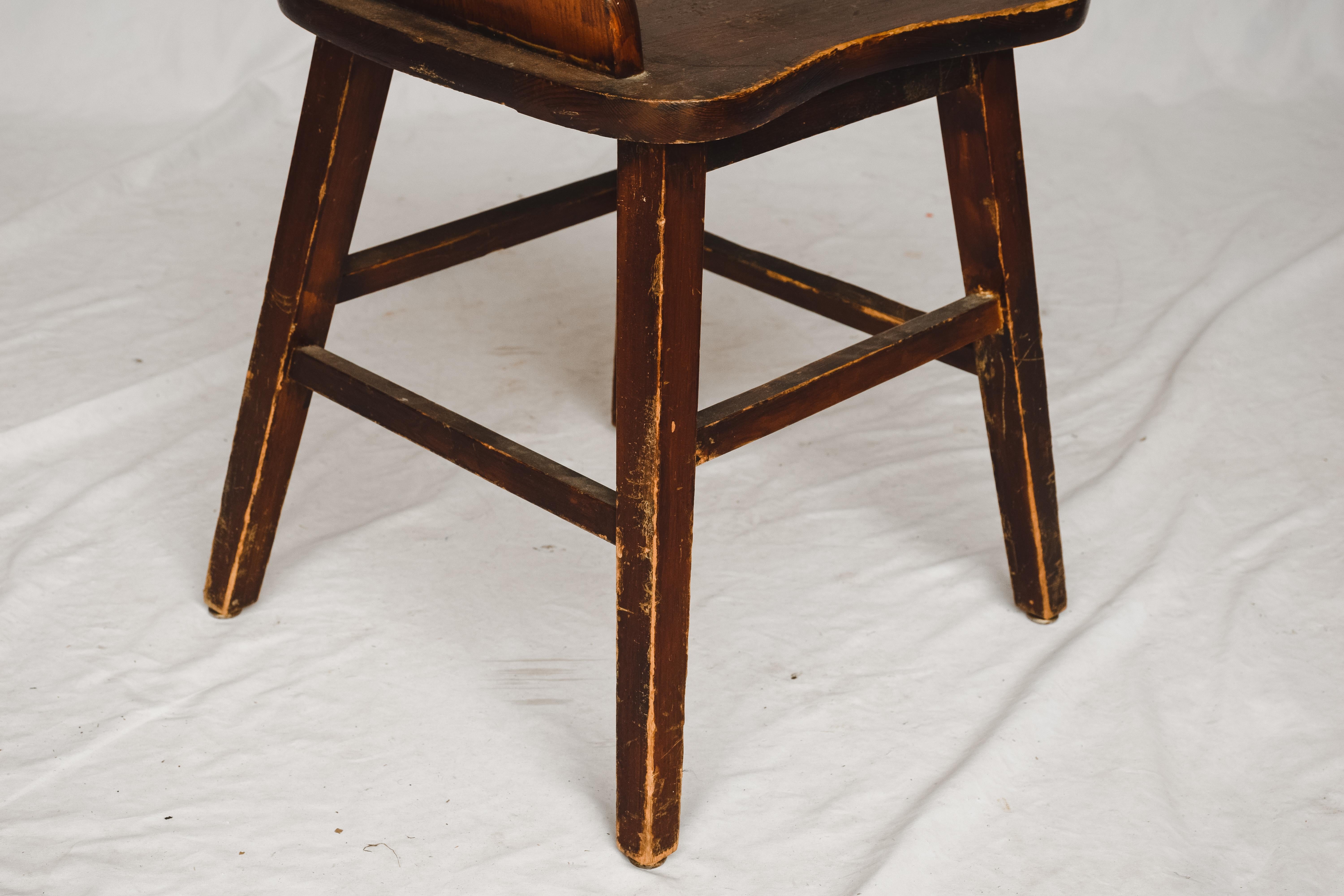 Wooden Heart Shaped Chair 2