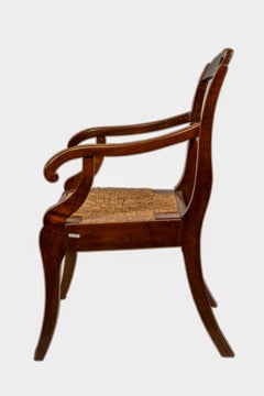 Wooden High Italian Armchair