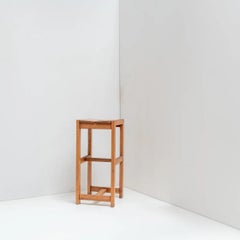 Taburete alto de madera, Francia, años 60