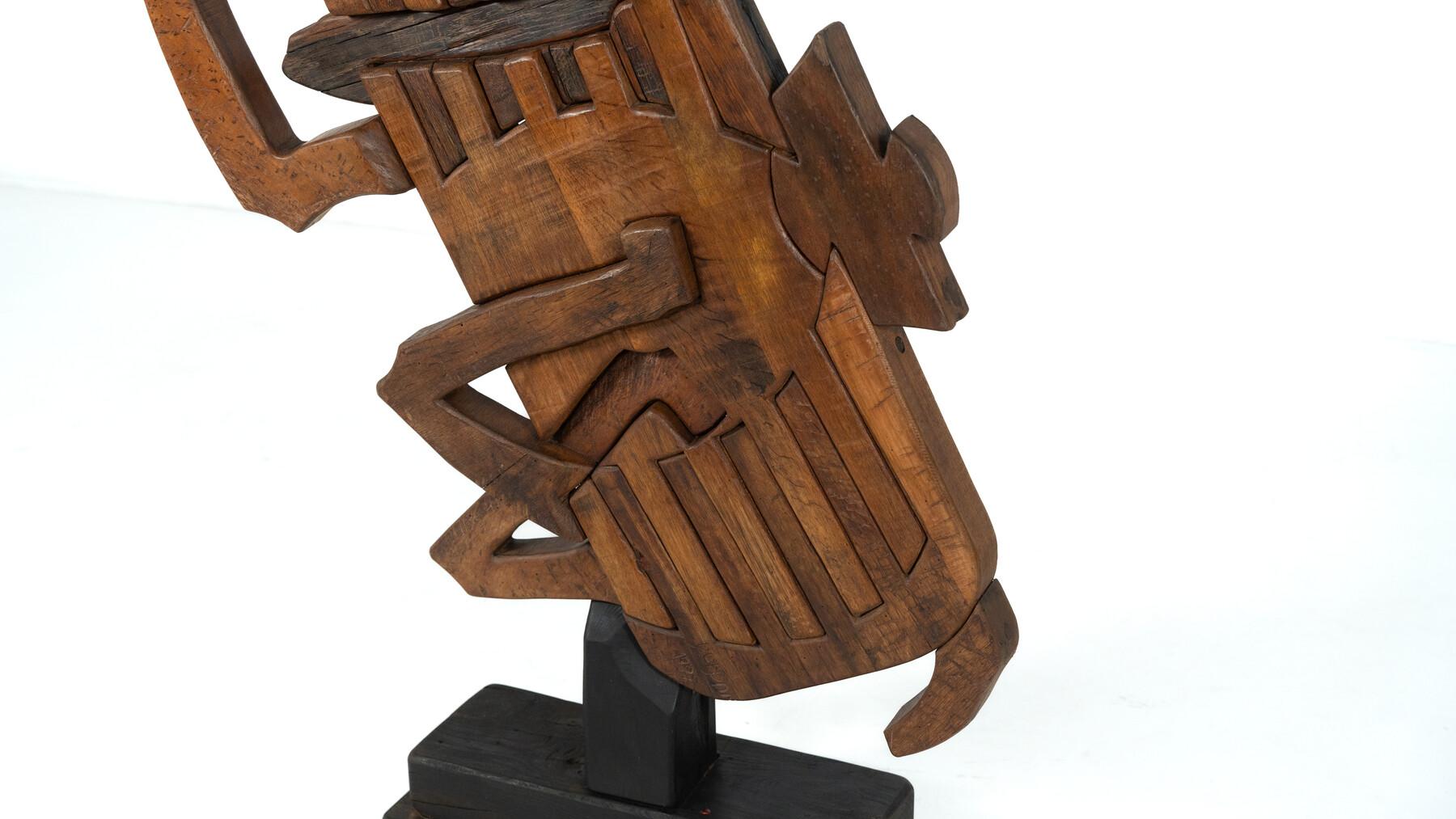 Scultura di cavallo in legno di Luciano Bertolotto, Italia, anni '90 in vendita 12