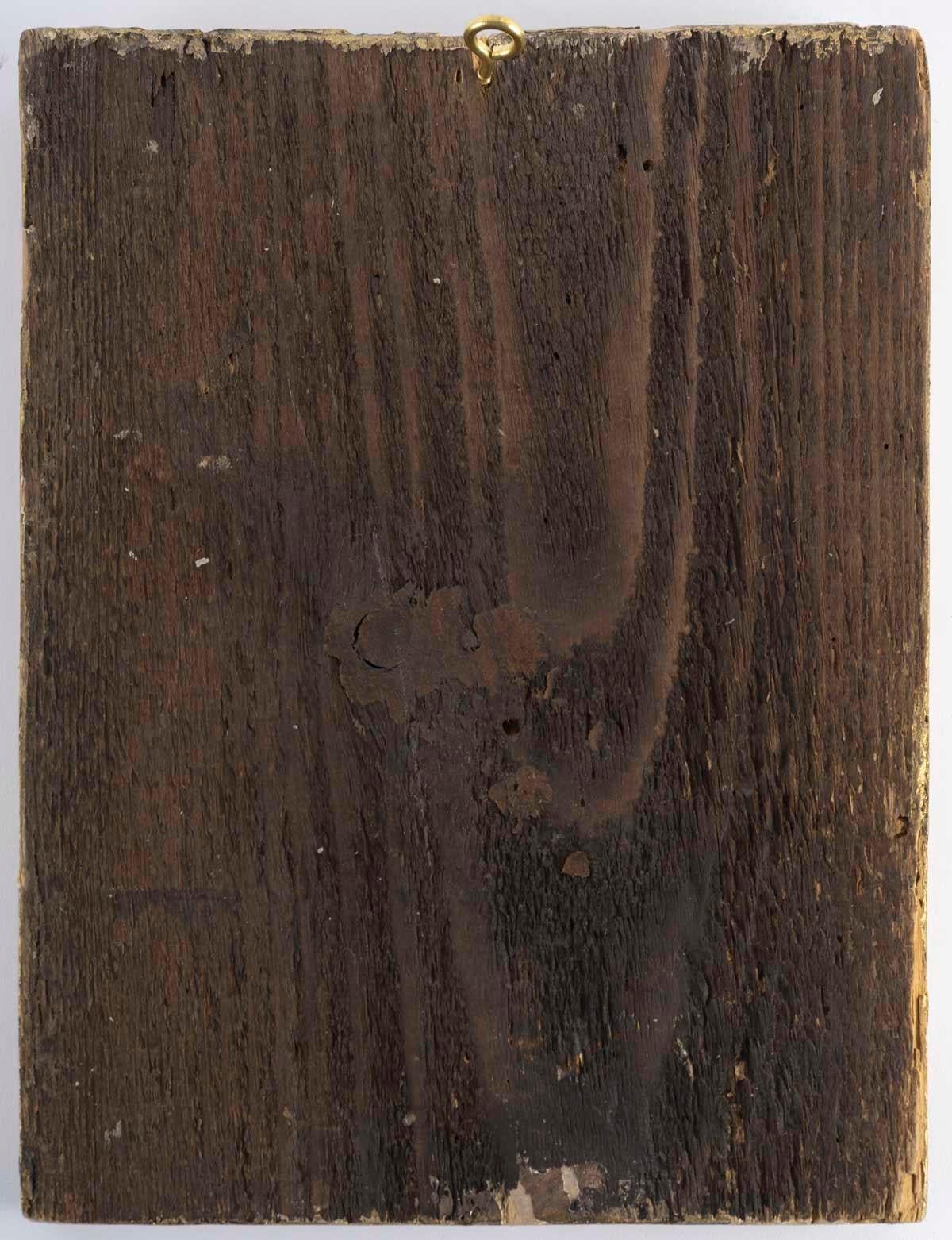 Wooden Icon, Russian Religious Art, 20th Century. For Sale 2