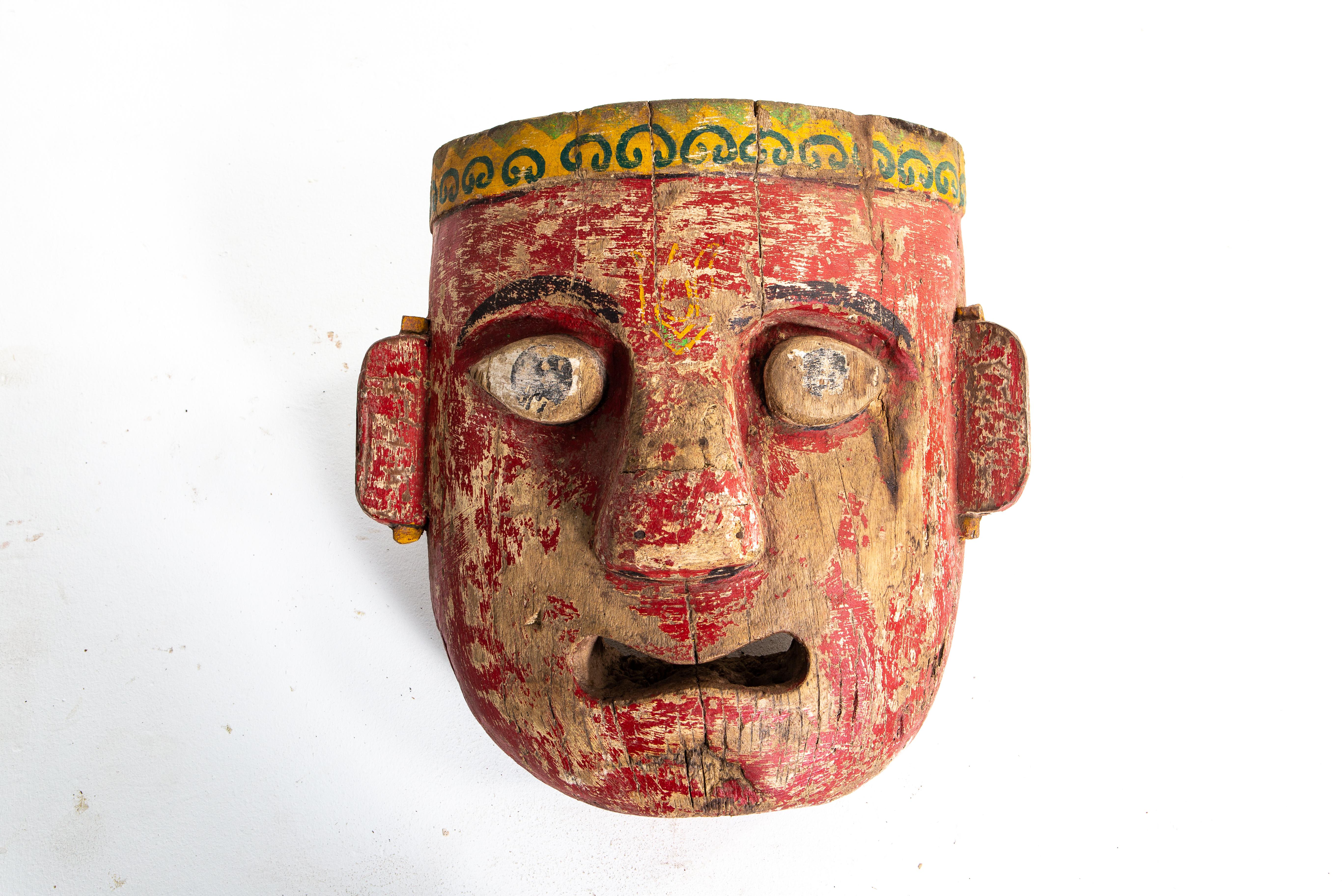 Wooden Indian Mask 1