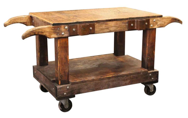Wooden Industrial Cart Turned Kitchen Island or Table or ...