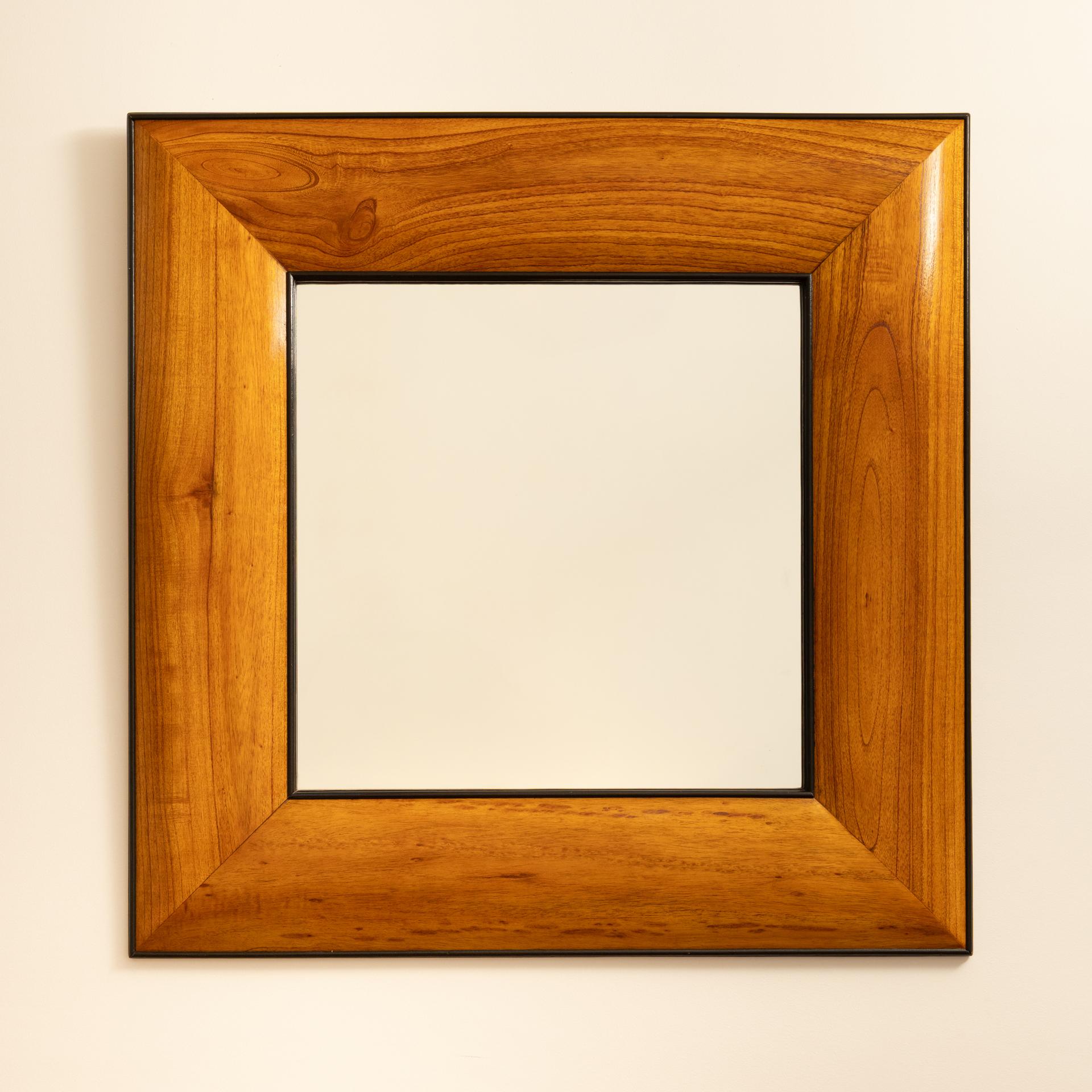Italian Wooden italian mirror - Italy 1950s For Sale