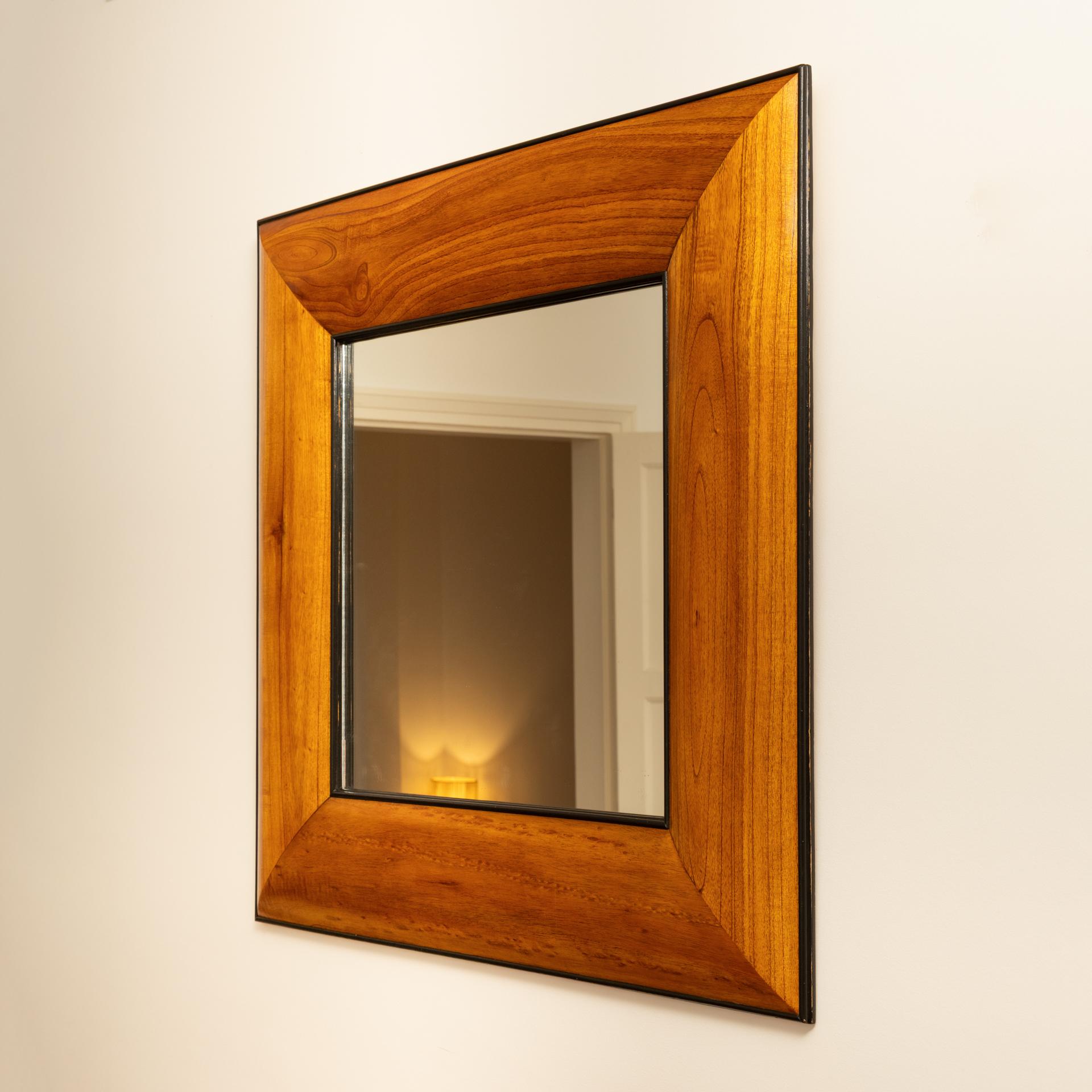 20th Century Wooden italian mirror - Italy 1950s For Sale