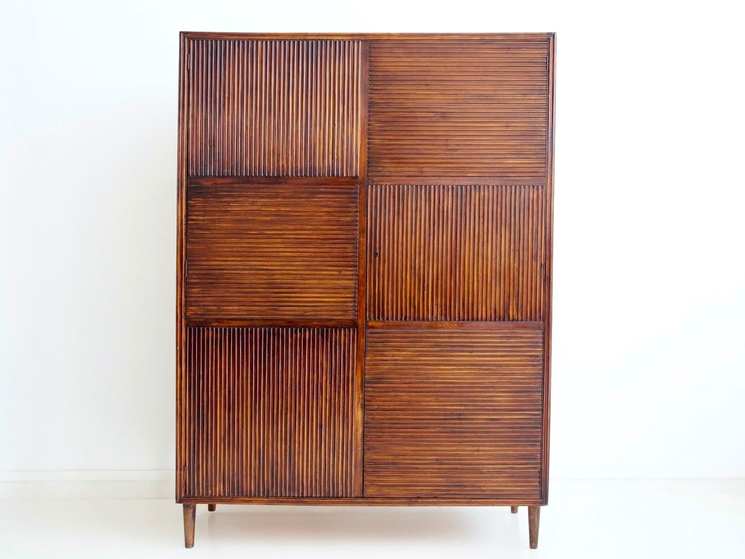 Wooden Italian Wardrobe from 1940s 9