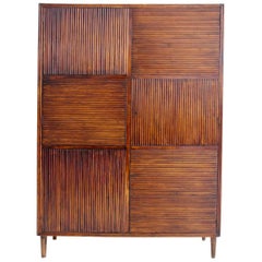 Retro Wooden Italian Wardrobe from 1940s