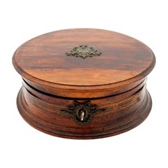 Wooden jewelry box with silver applications