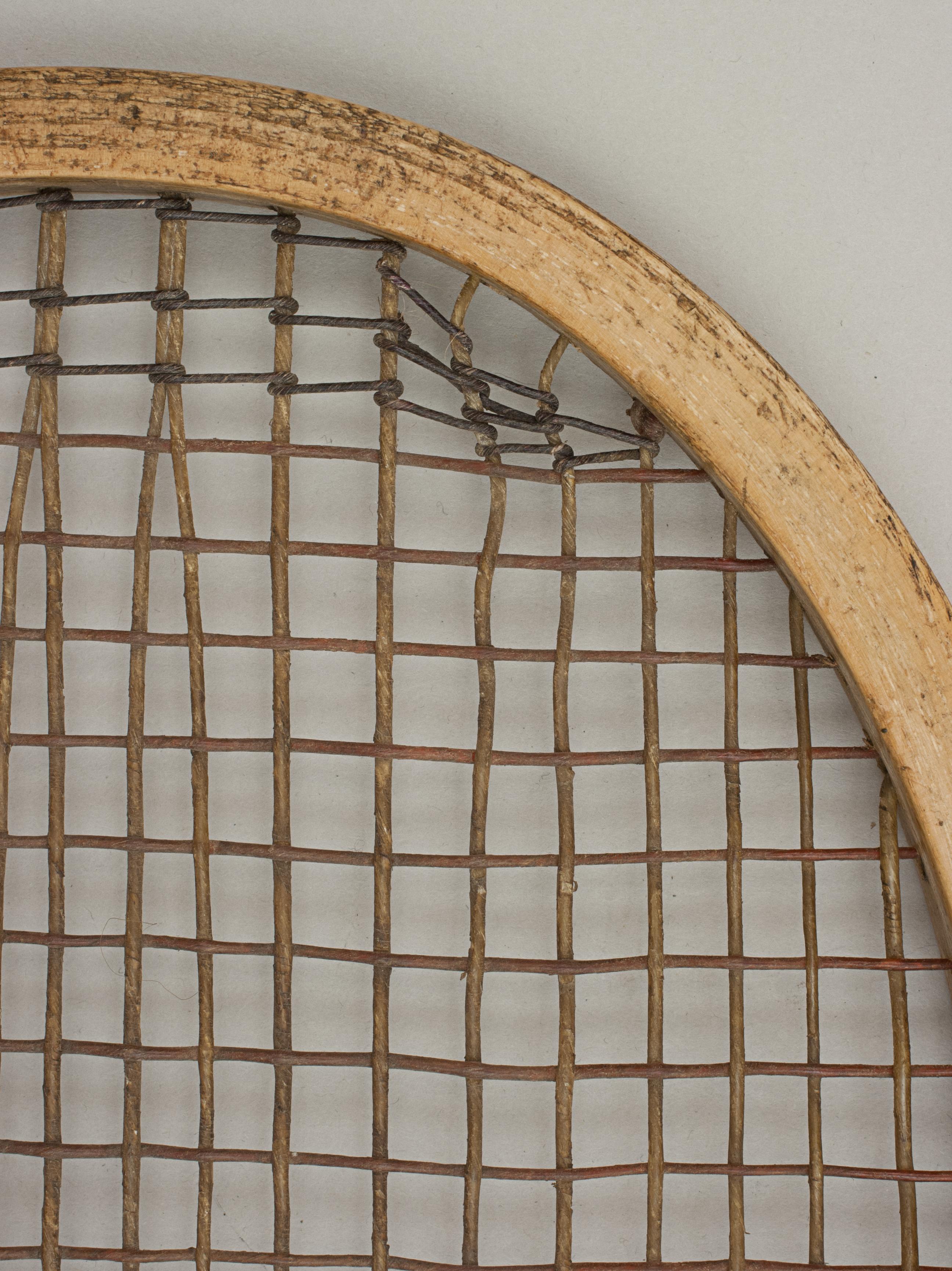 Wooden Lawn Tennis Racket, the Service, Ltc For Sale 4