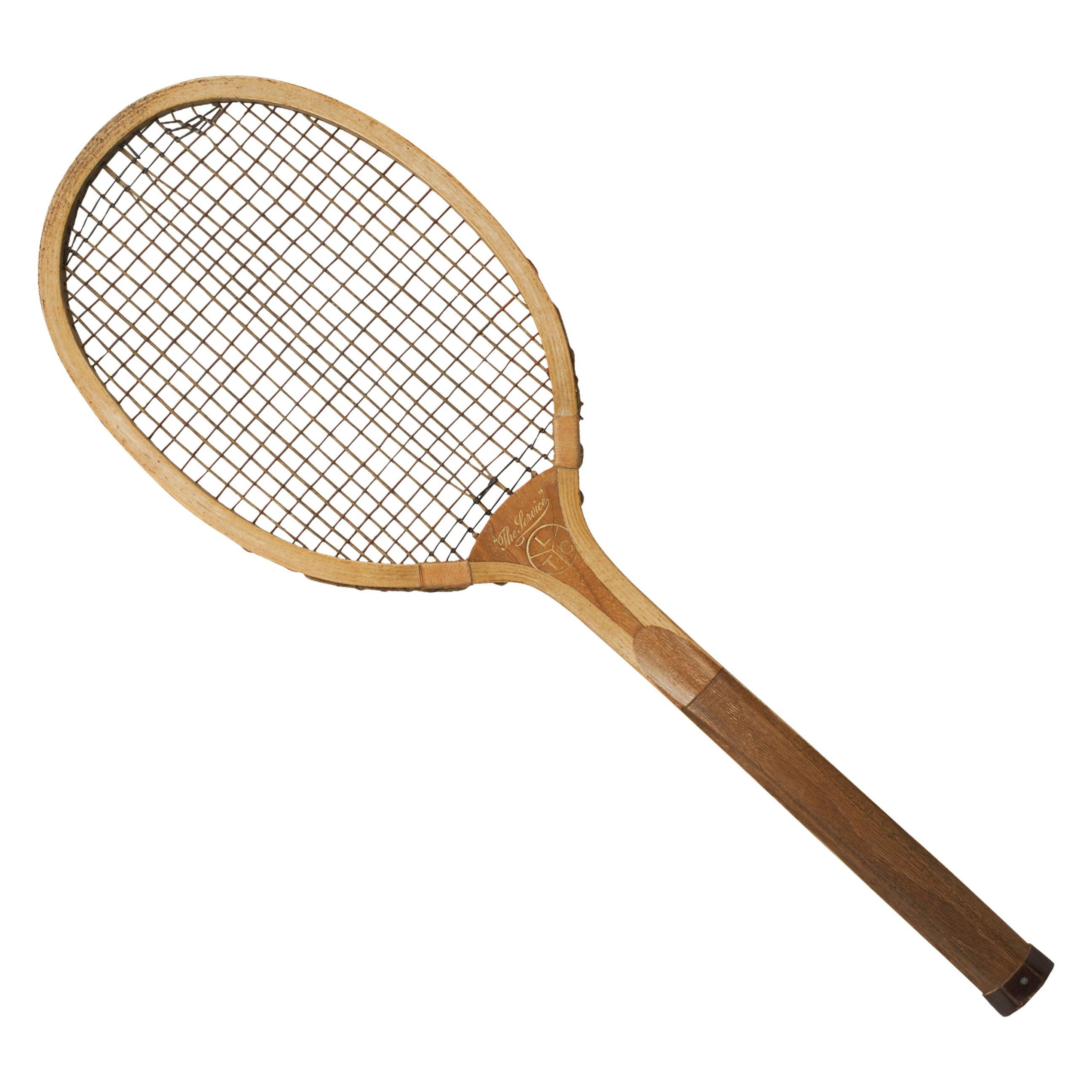 Wooden Lawn Tennis Racket, the Service, Ltc