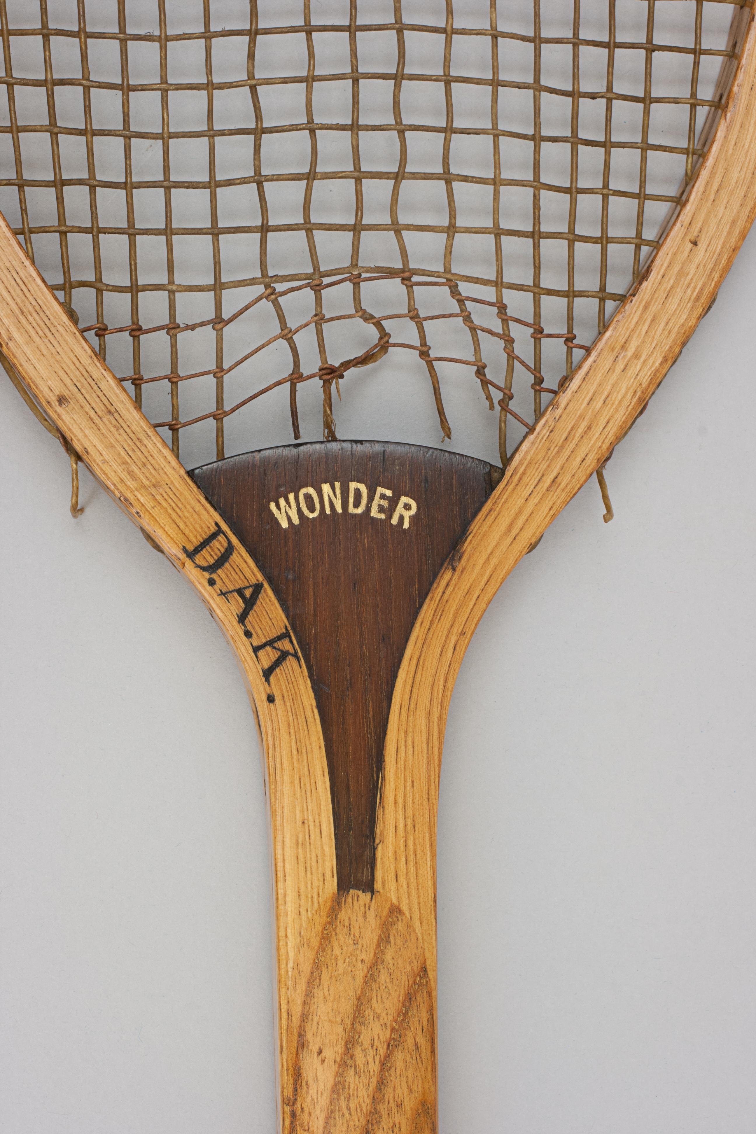 wooden racket