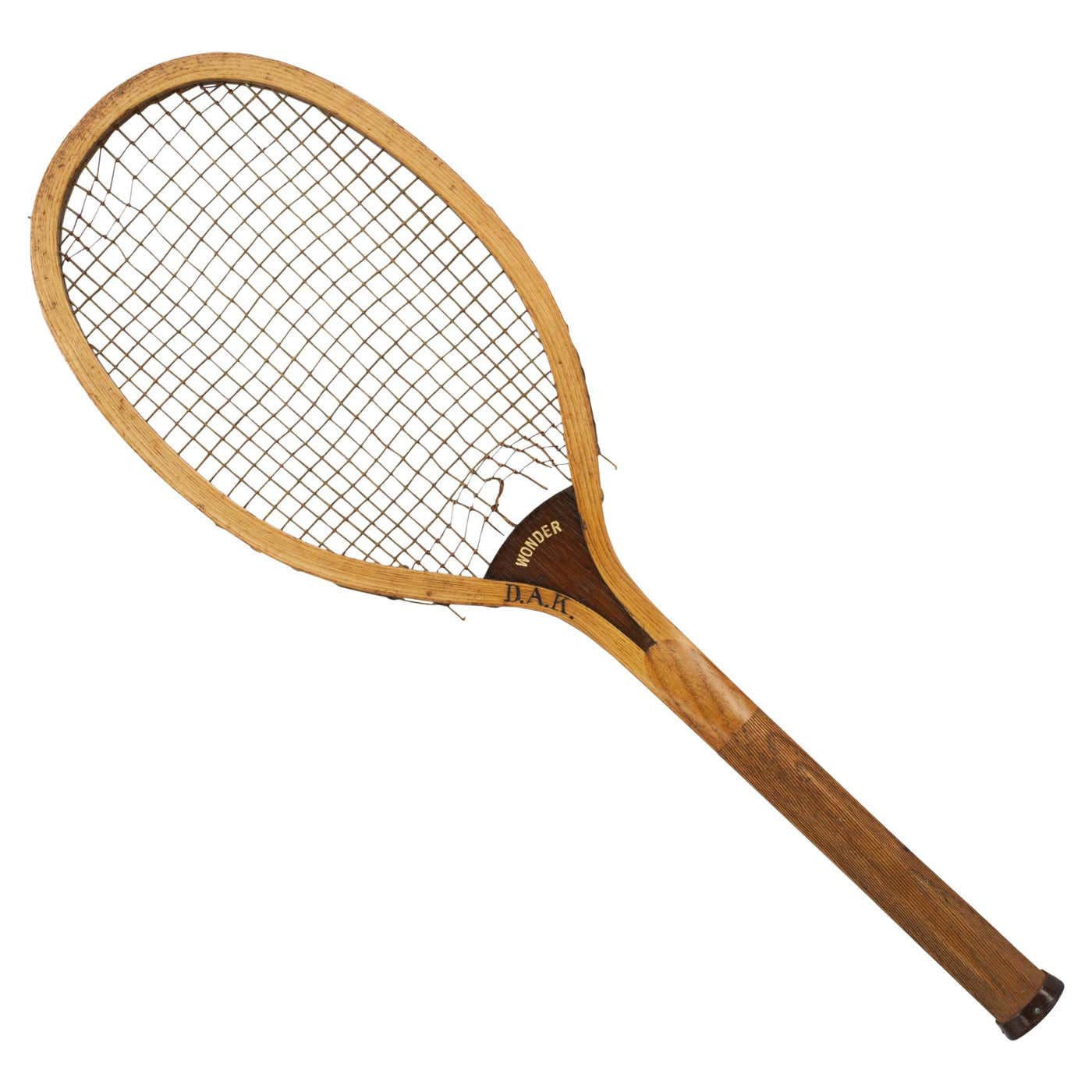 Wooden Lawn Tennis Racket, Wonder For Sale at 1stDibs | wooden tennis ...
