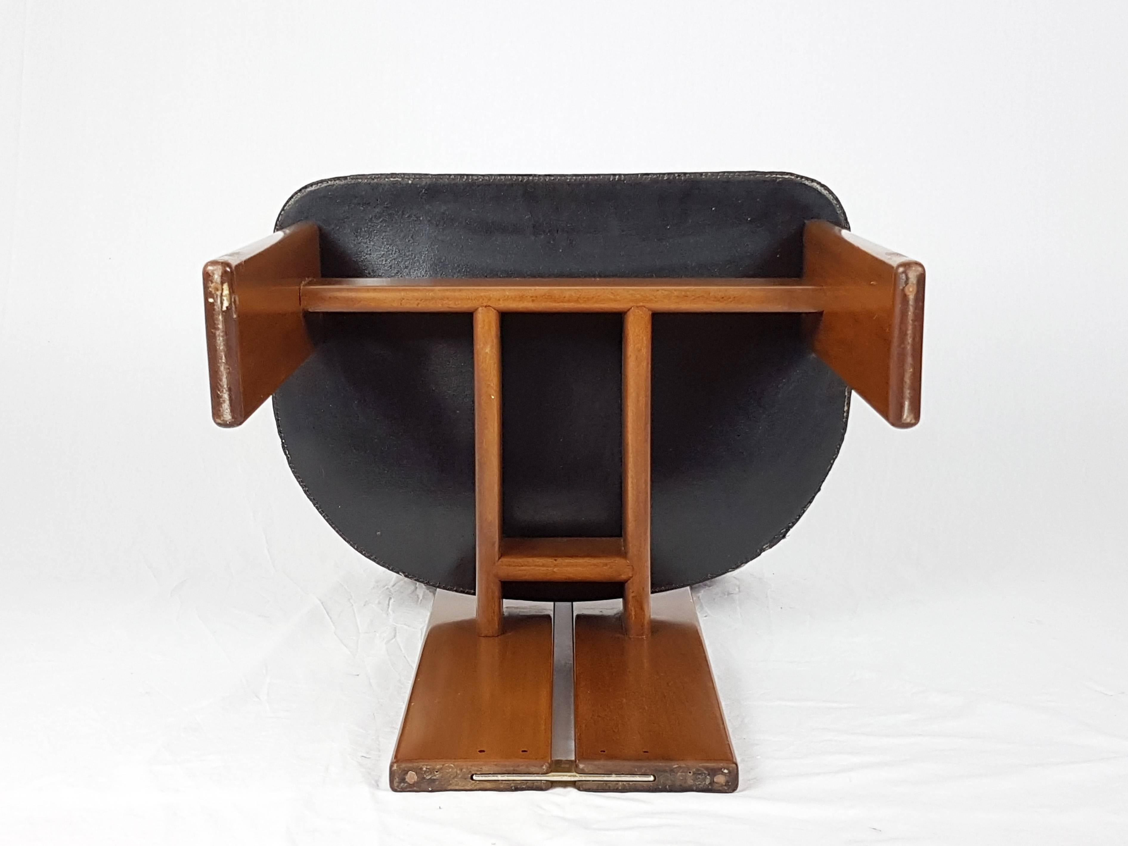 Wooden & Leather Africa Chairs from Artona Serie by A. e T. Scarpa for Maxalto 3