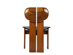 Wooden & Leather Africa Chairs from Artona Serie by A. e T. Scarpa for Maxalto
