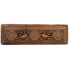Wooden Lintel Frieze, South India, Late 19th-20th Century