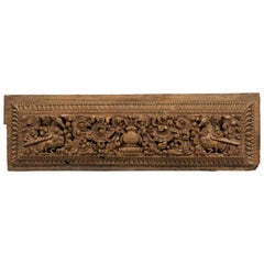 Wooden Lintel Frieze, South India, Late 19th-20th Century