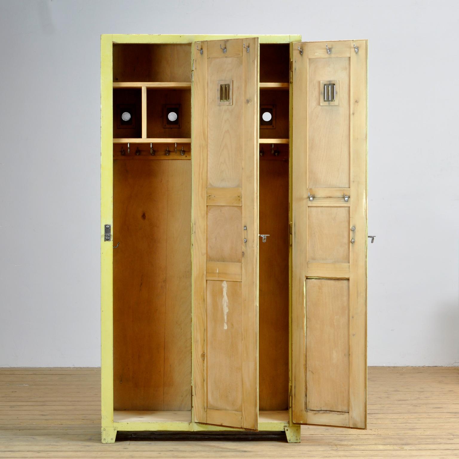 French Wooden Locker, 1930's