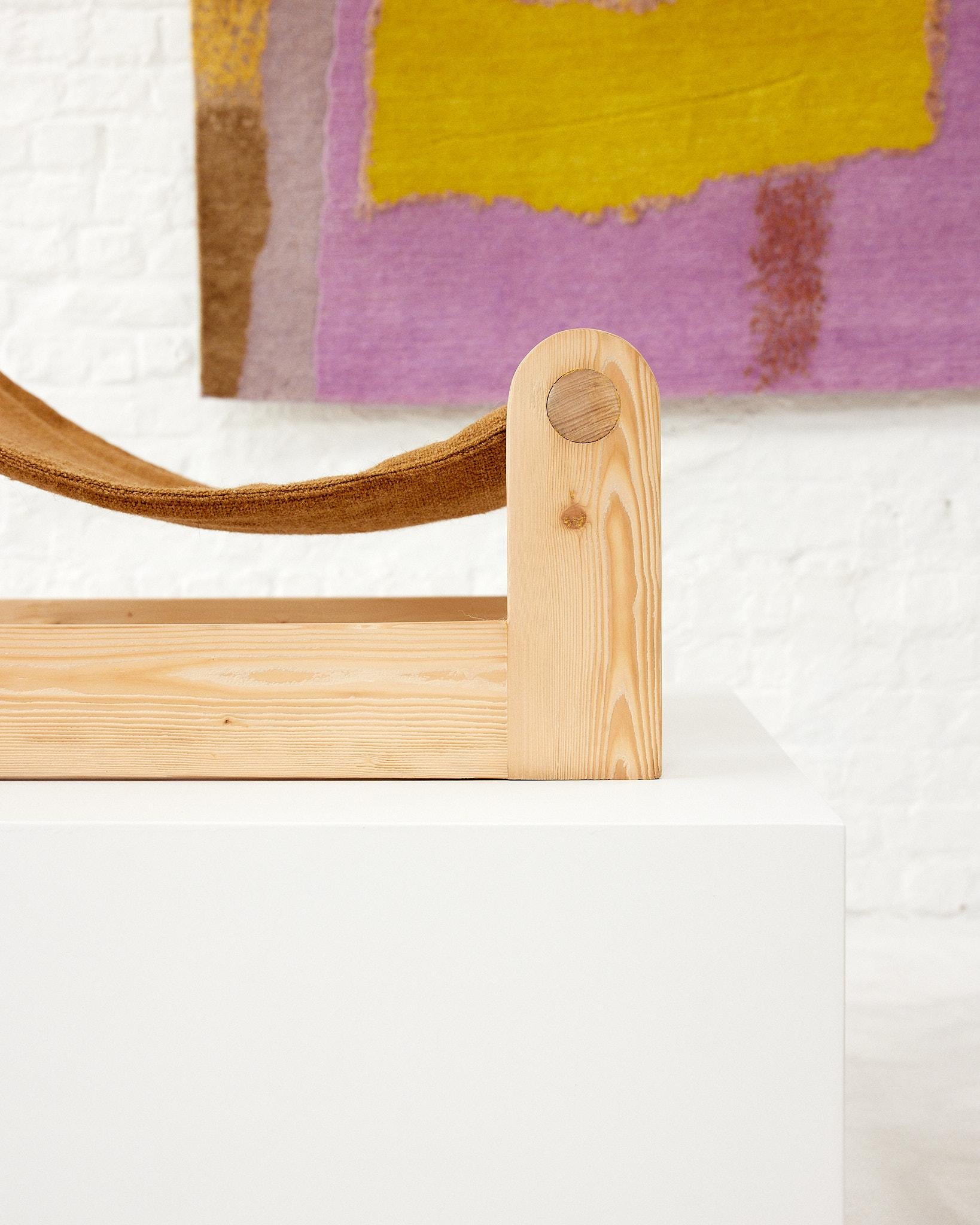 Belgian Wooden Lounge Chair Belgium For Sale