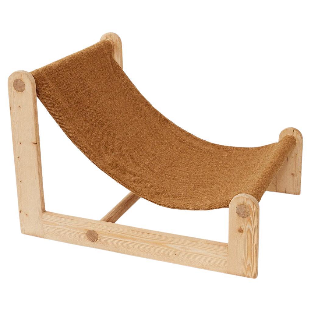 Wooden Lounge Chair Belgium For Sale