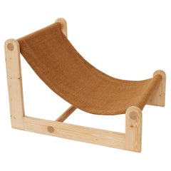Vintage Wooden Lounge Chair Belgium