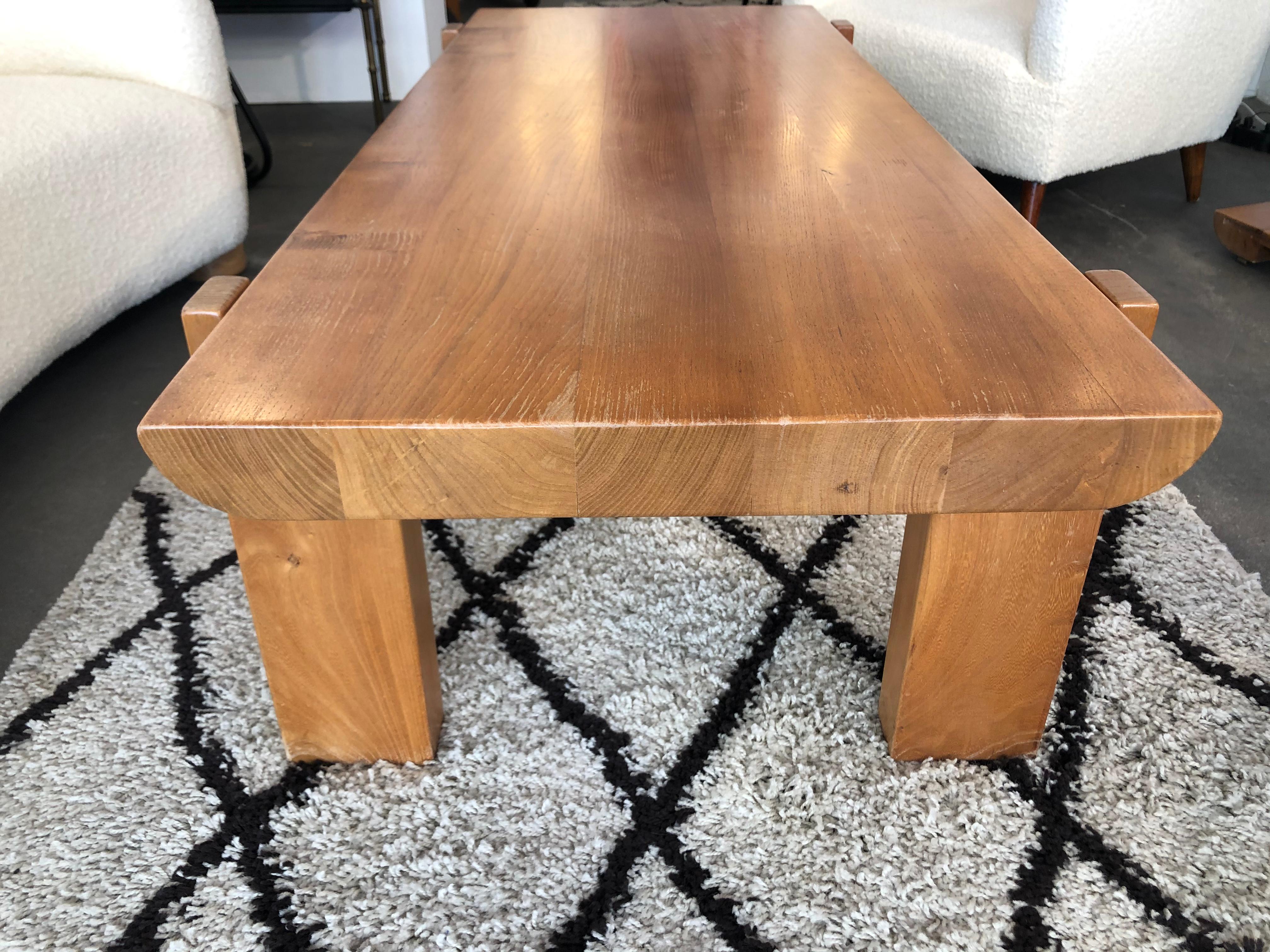 Wooden Low Table by Luigi Gorgoni, 1974 For Sale 8