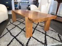 Wooden Low Table by Luigi Gorgoni, 1974