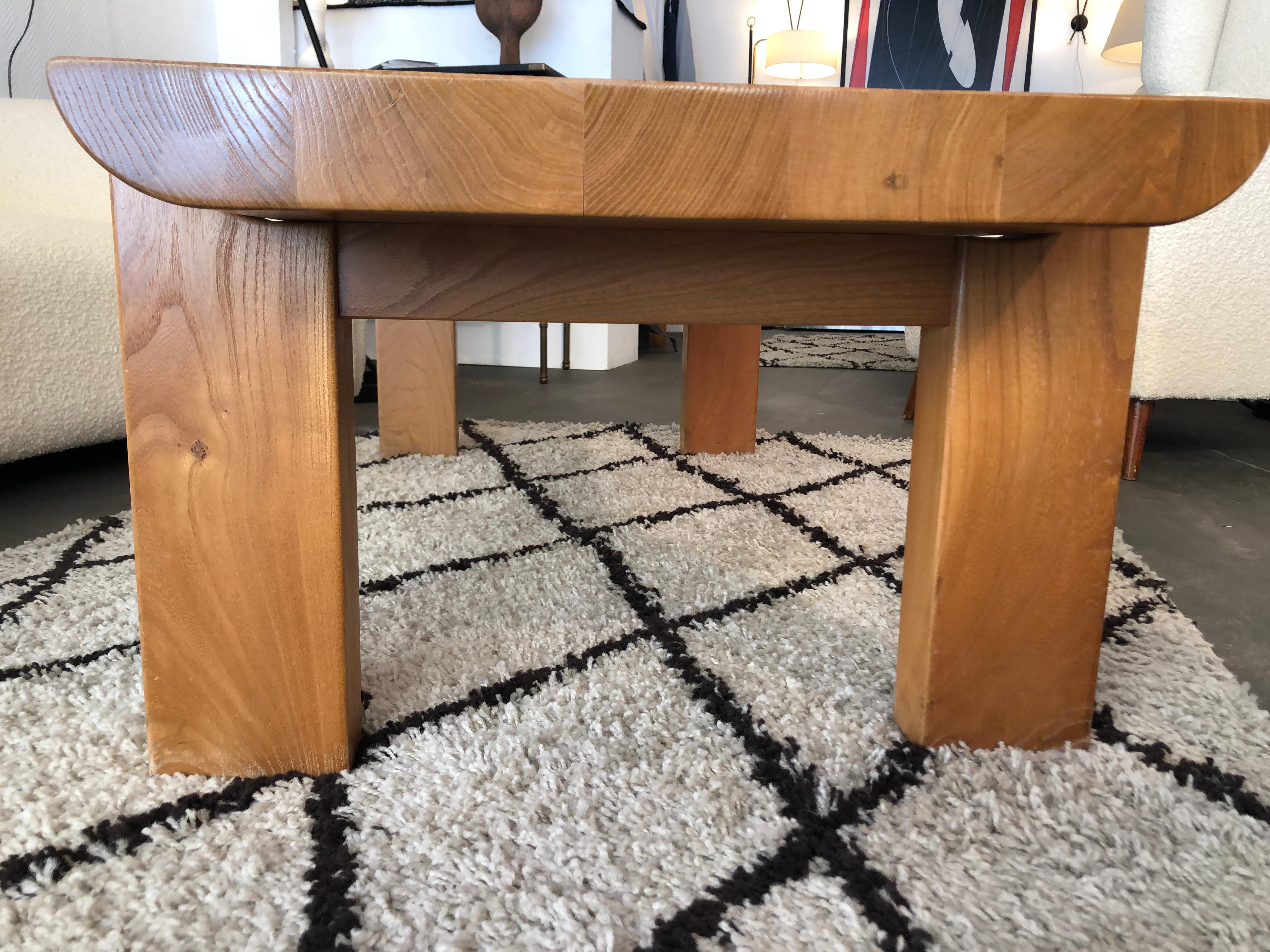 Niedriger Tisch aus Holz von Luigi Gorgoni, 1974 im Angebot 3