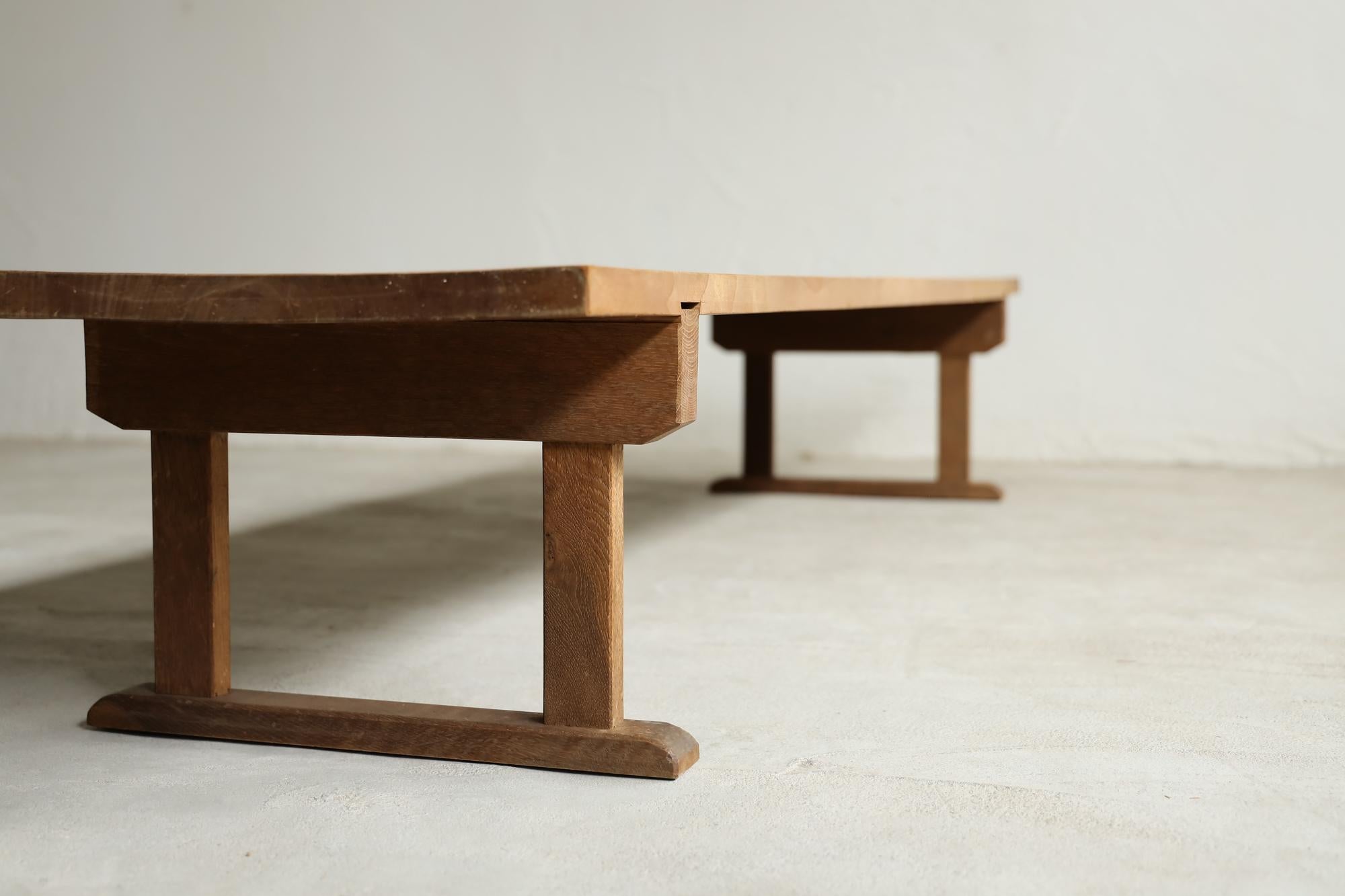 Niedriger Holztisch, japanische Antiquitäten, Ausstellungsstand, Wabi-Sabi, Mingei im Angebot 4