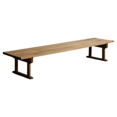 Wooden Low Table, Japanese Antique, Exhibition Stand, Wabi-Sabi, Mingei