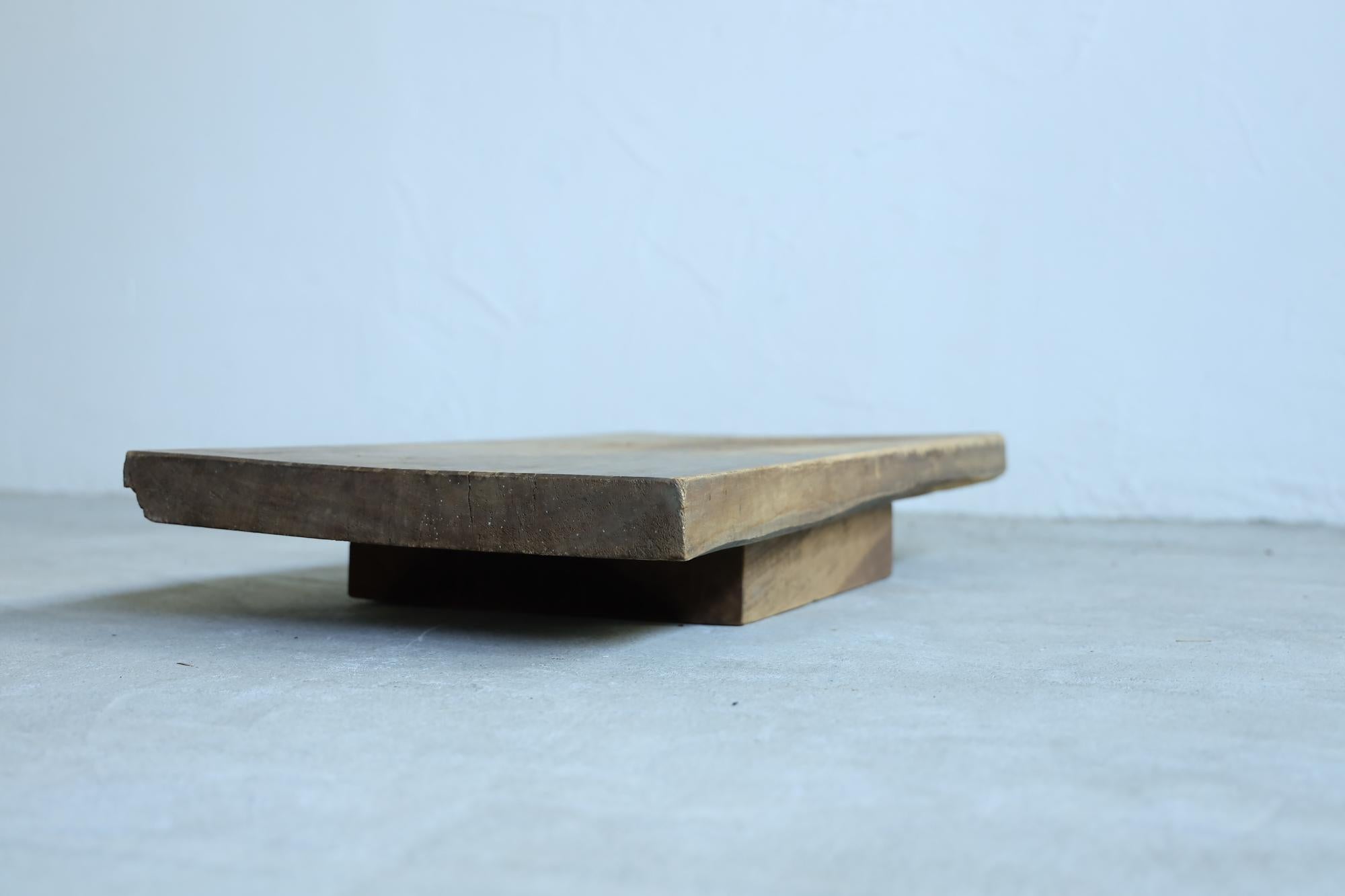 Wooden Low Table, Japanese Antique, Wabi-Sabi, Mingei 5
