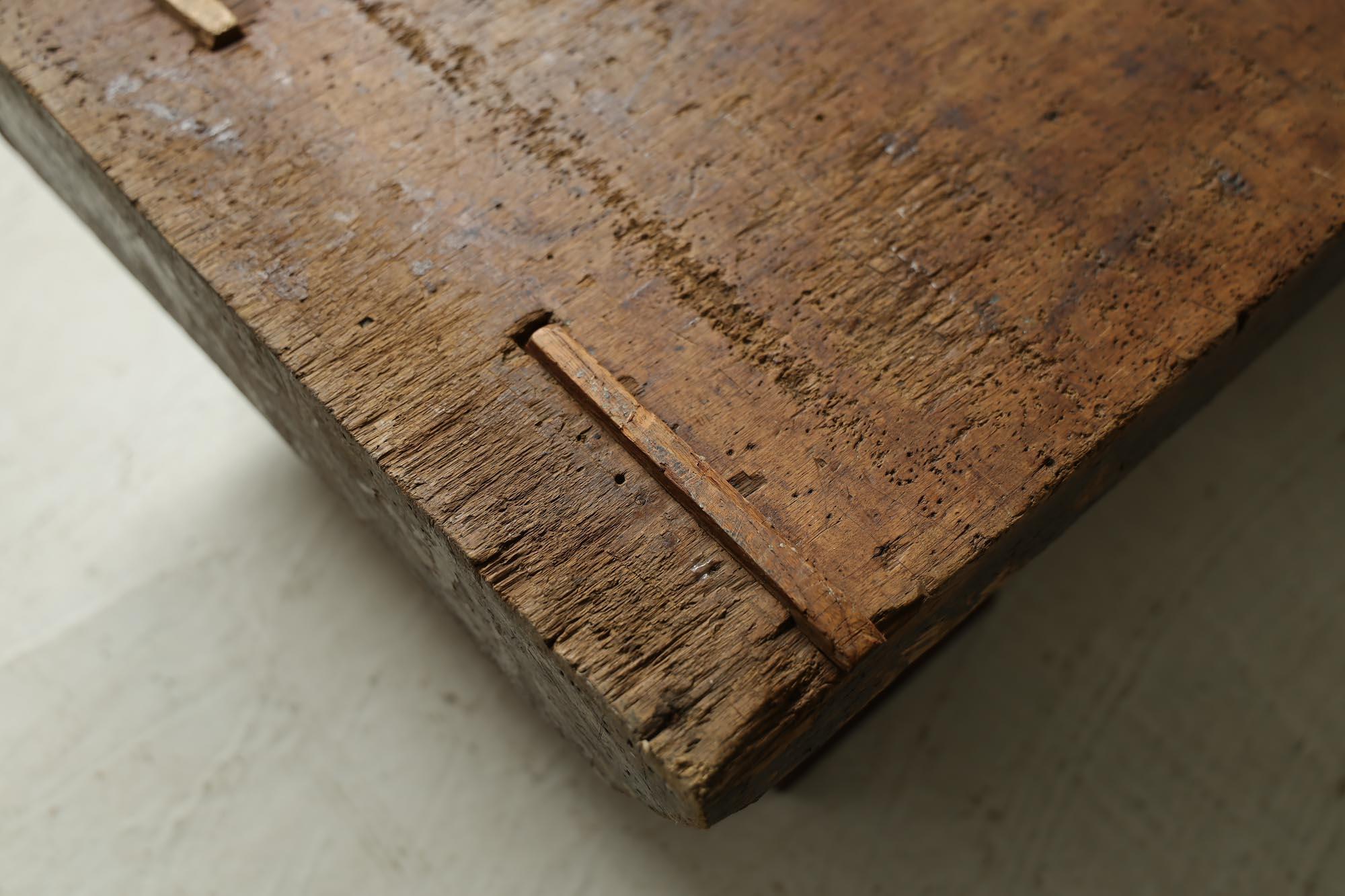 Wooden Low Table, Japanese Antique, Wabi-Sabi, Mingei 5