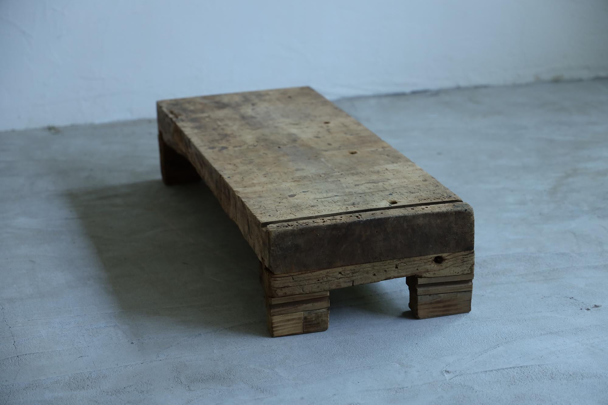 Wooden Low Table, Japanese Antique, Wabi-Sabi, Mingei 7