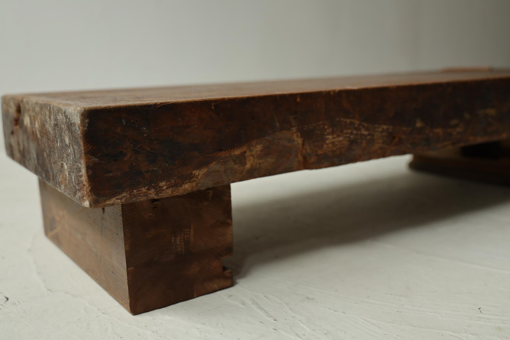 Wooden Low Table, Japanese Antique, Wabi-Sabi, Mingei 10