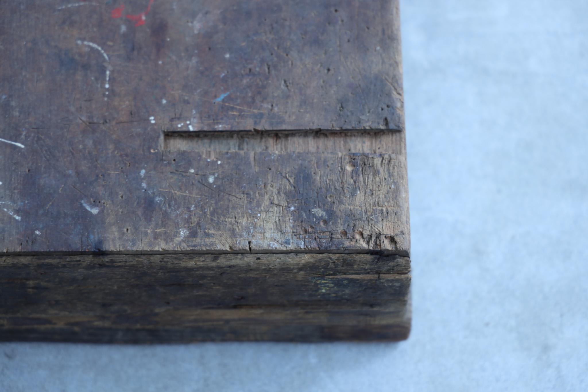 Wooden Low Table, Japanese Antique, Wabi-Sabi, Mingei For Sale 13