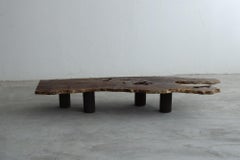 Wooden Low Table, Japanese Antique, Wabi-Sabi, Mingei