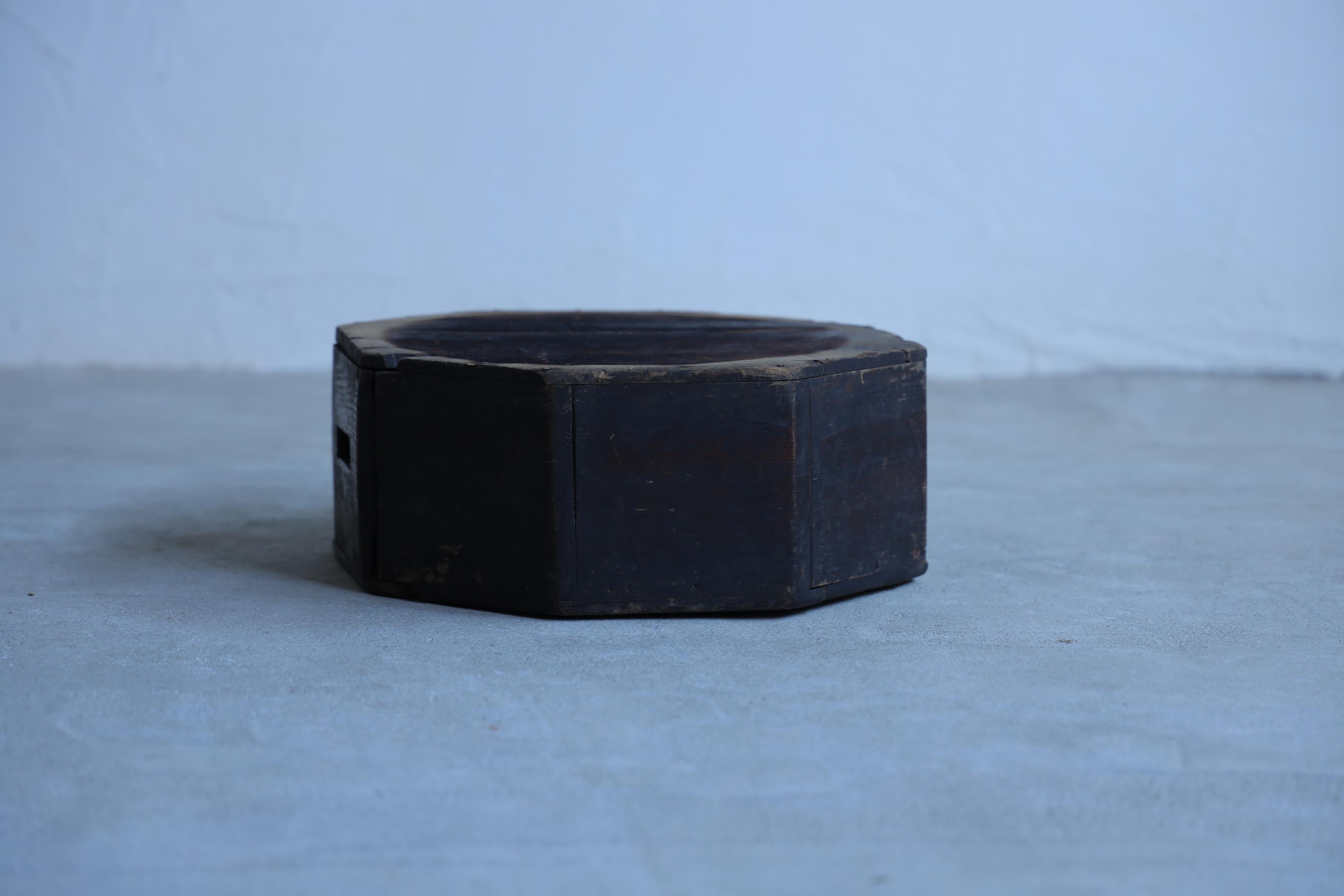 Taisho Wooden Low Table, Japanese Antique, Wabi-Sabi, Mingei For Sale