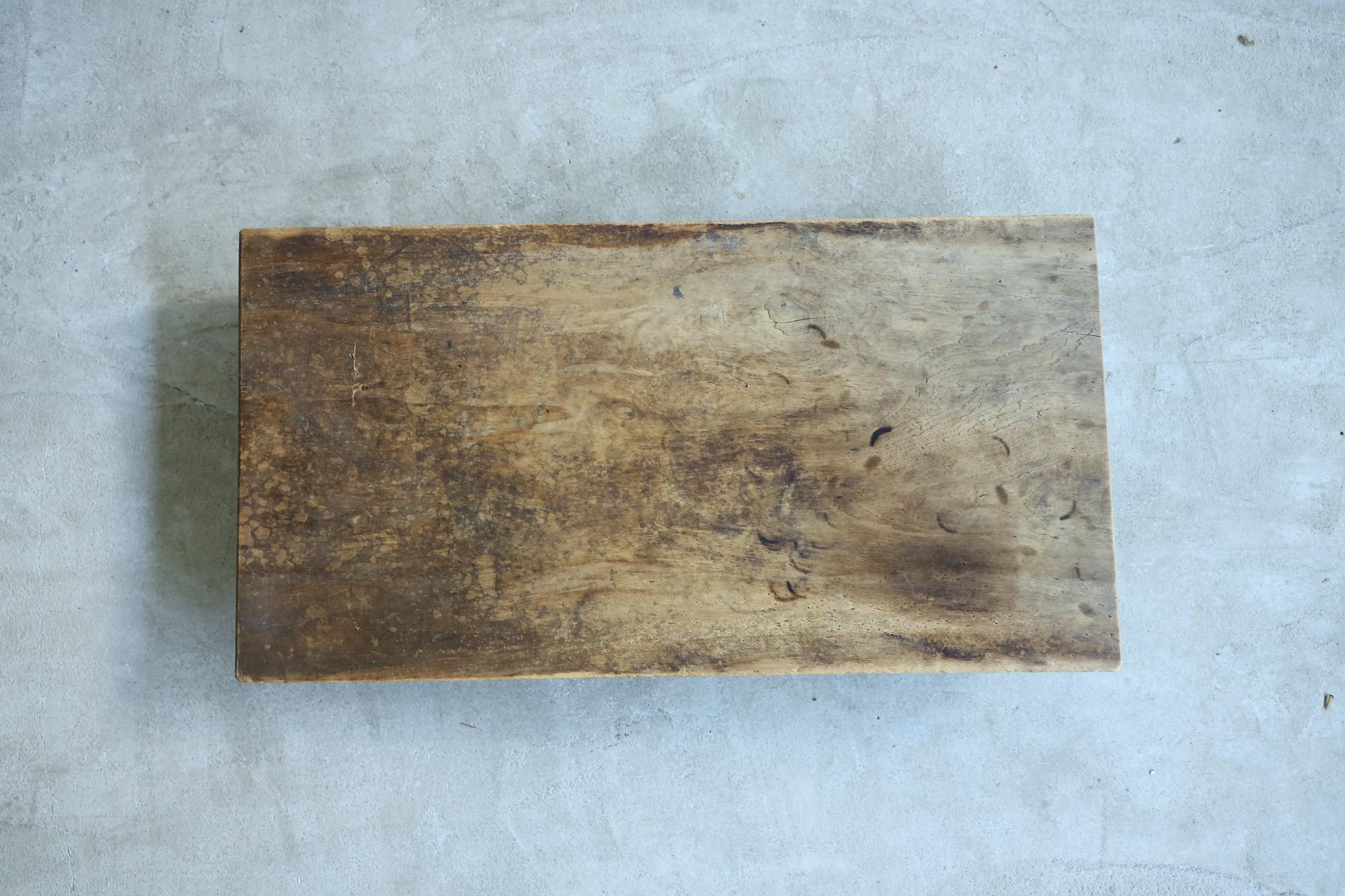 Wooden Low Table, Japanese Antique, Wabi-Sabi, Mingei 1