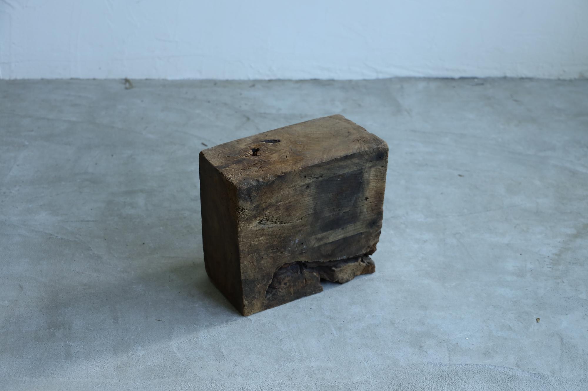 20th Century Wooden Low Table, Japanese Antique, Wabi-Sabi, Mingei