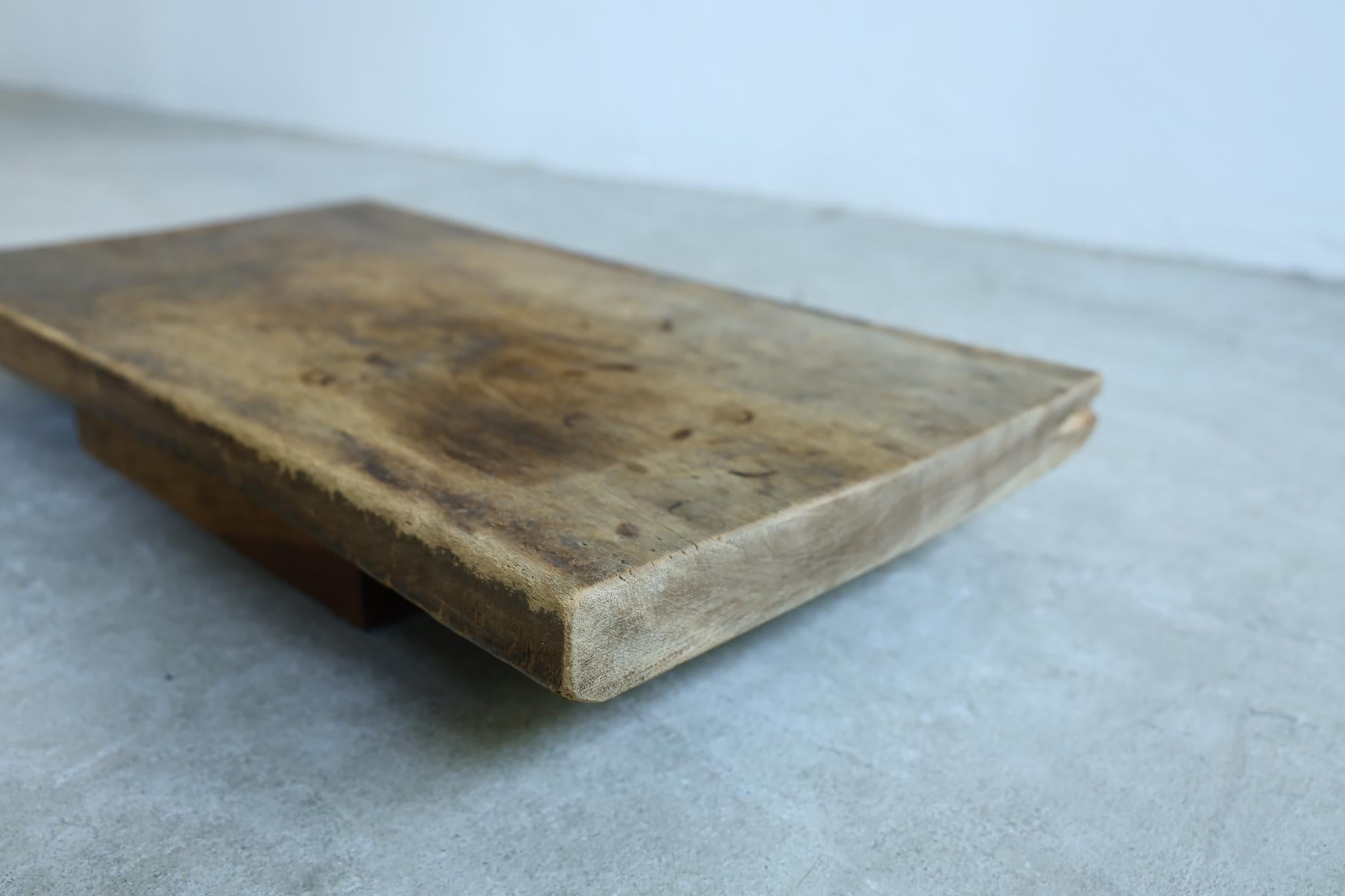 Wooden Low Table, Japanese Antique, Wabi-Sabi, Mingei 2
