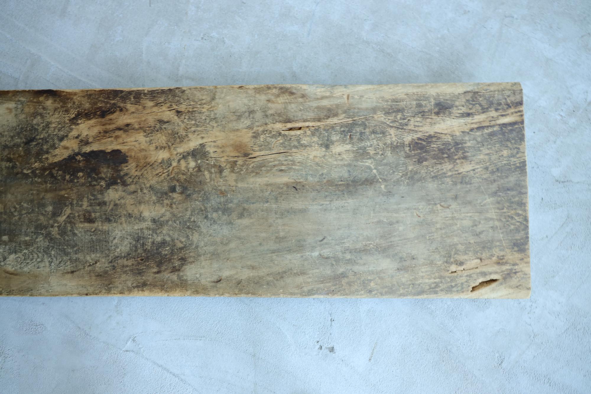 Niedriger Holztisch, japanisch, antik, Wabi-Sabi, Mingei im Angebot 2