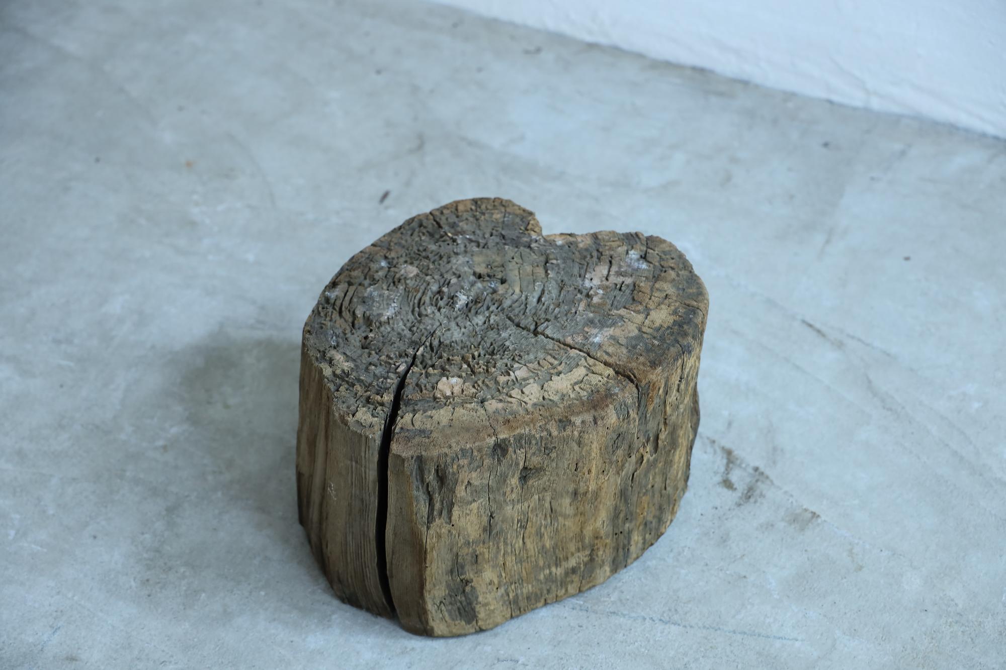 Niedriger Holztisch, japanisch, antik, Wabi-Sabi, Mingei im Angebot 1