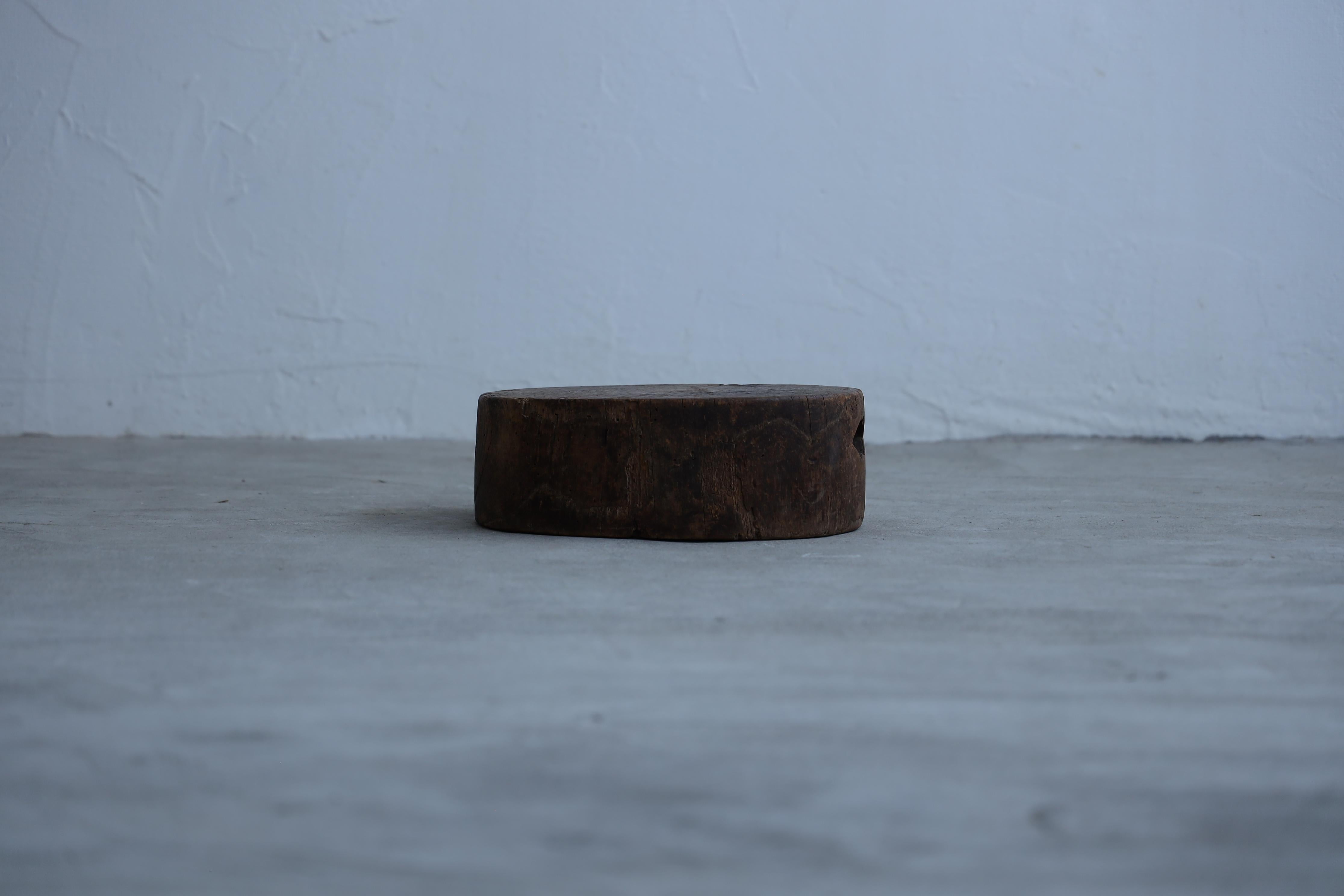 Wooden Low Table, Japanese Antique, Wabi-Sabi, Mingei For Sale 1