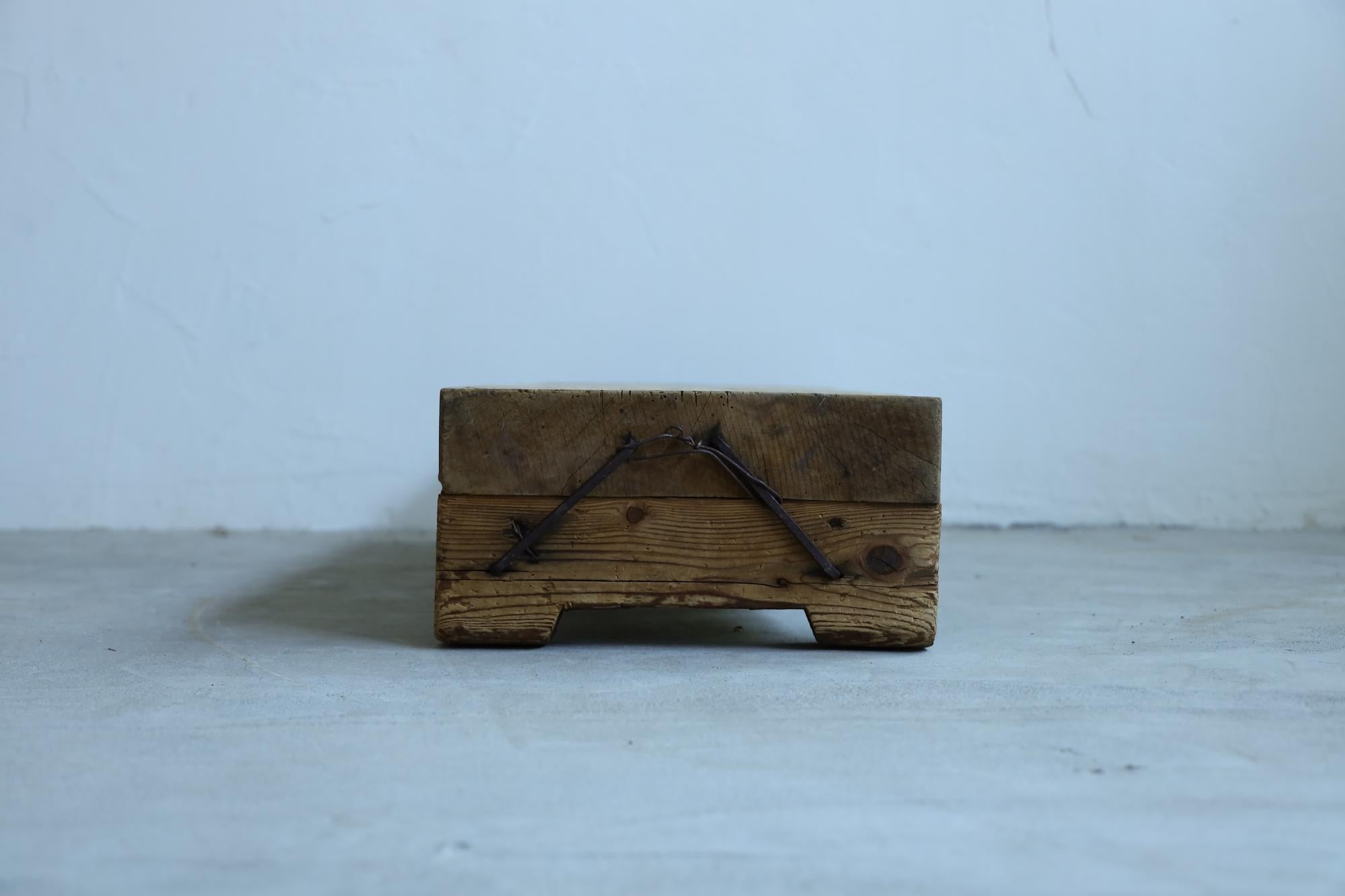 Wooden Low Table, Japanese Antique, Wabi-Sabi, Mingei 3