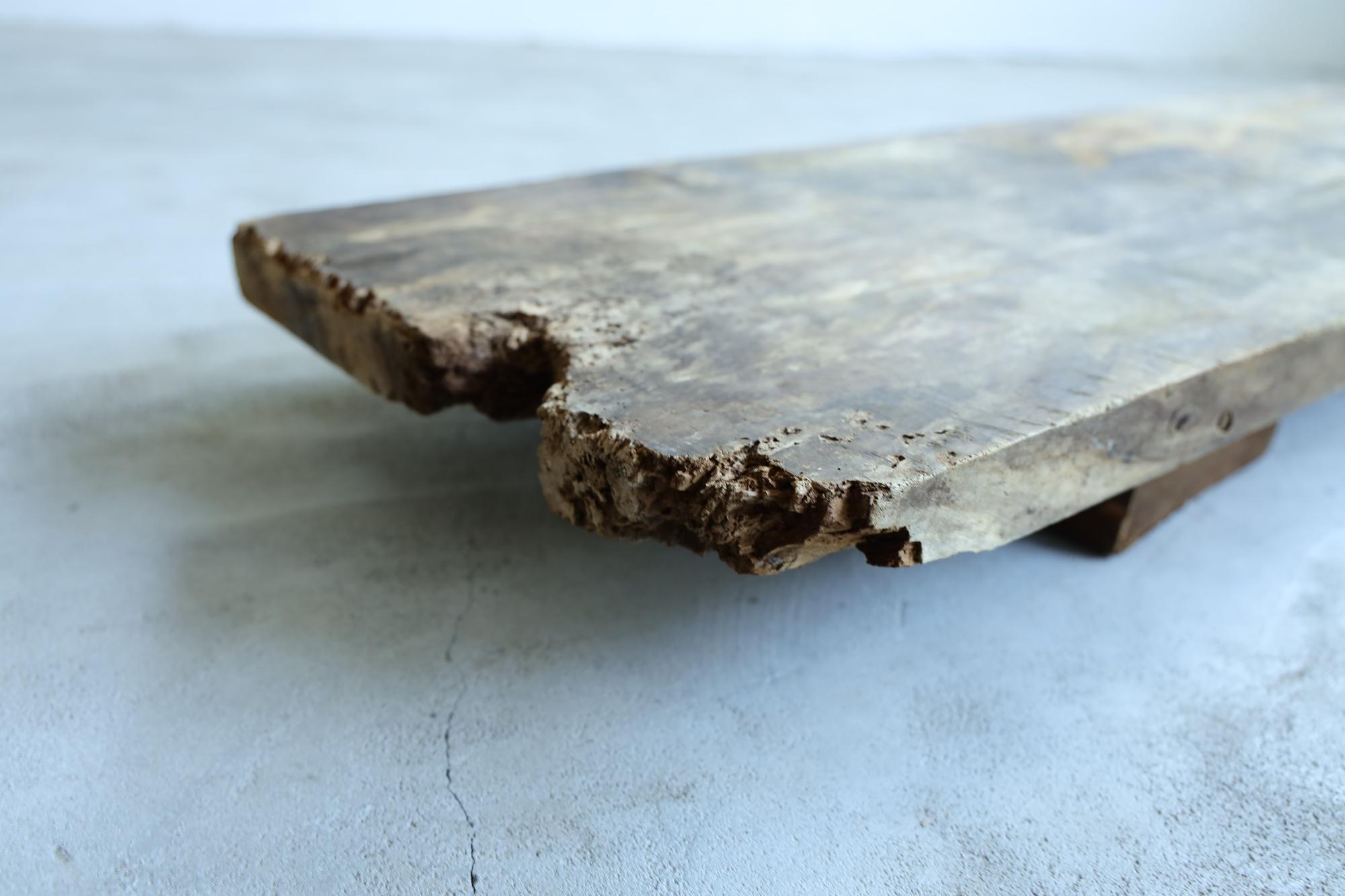Niedriger Holztisch, japanisch, antik, Wabi-Sabi, Mingei im Angebot 3