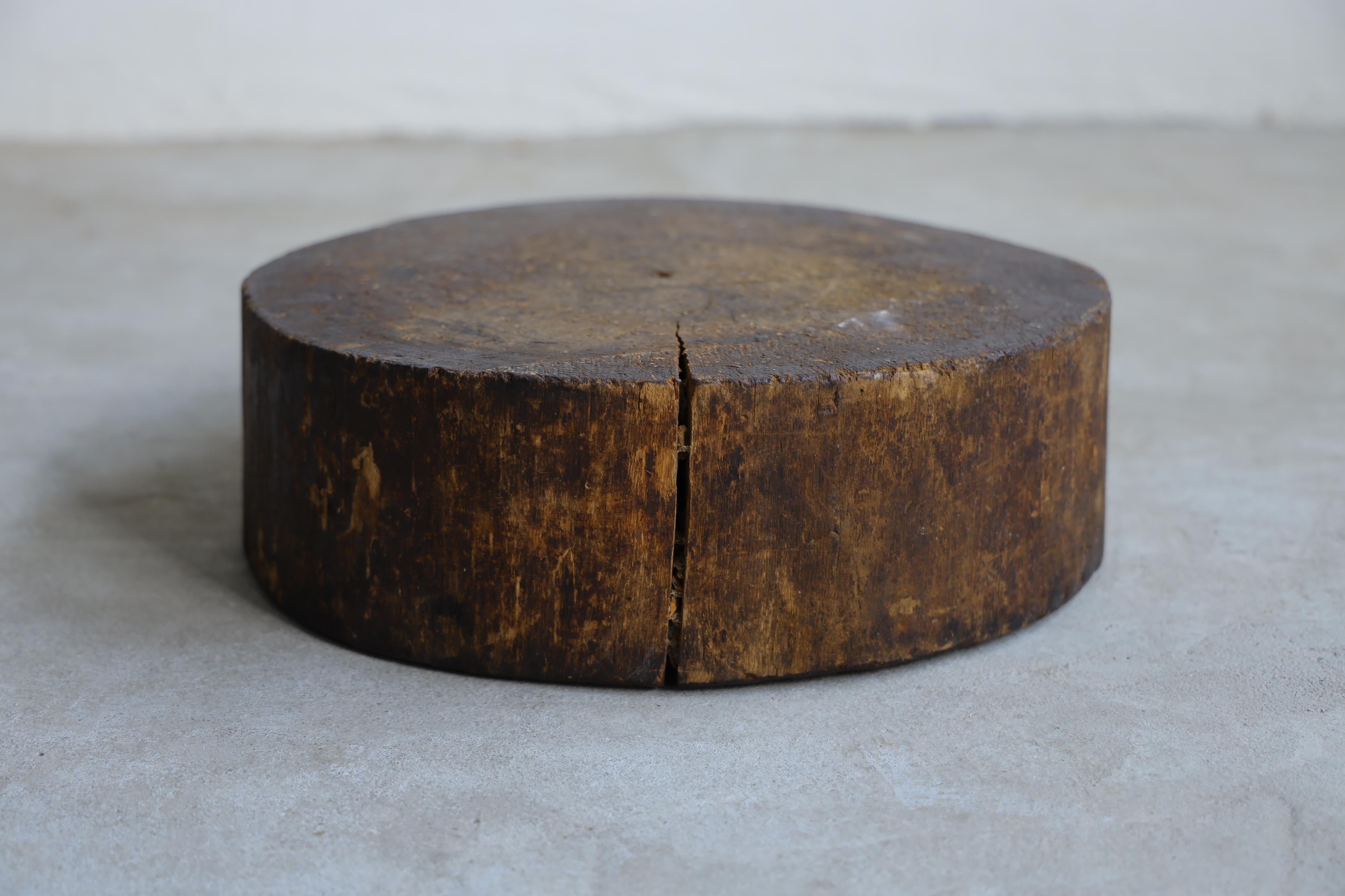 Wooden Low Table, Japanese Antique, Wabi-Sabi, Mingei For Sale 2