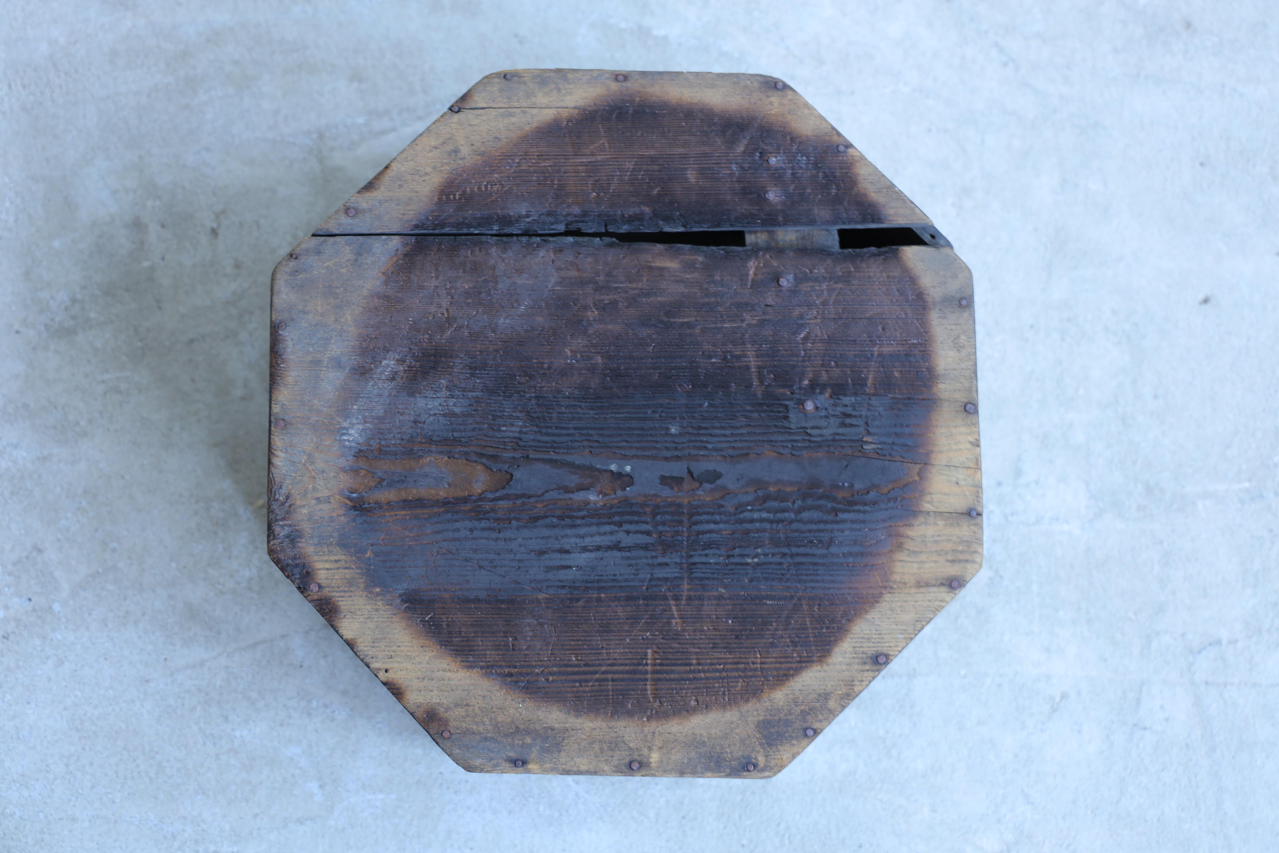 Wooden Low Table, Japanese Antique, Wabi-Sabi, Mingei For Sale 2