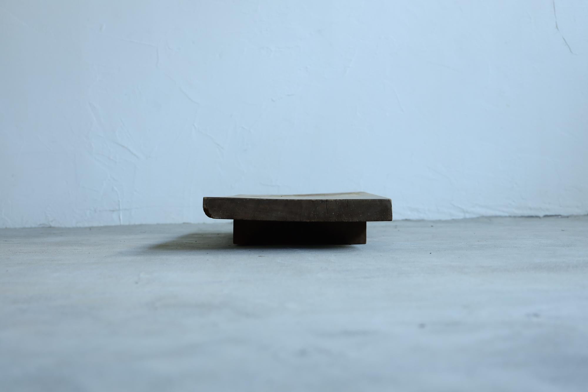 Wooden Low Table, Japanese Antique, Wabi-Sabi, Mingei 4