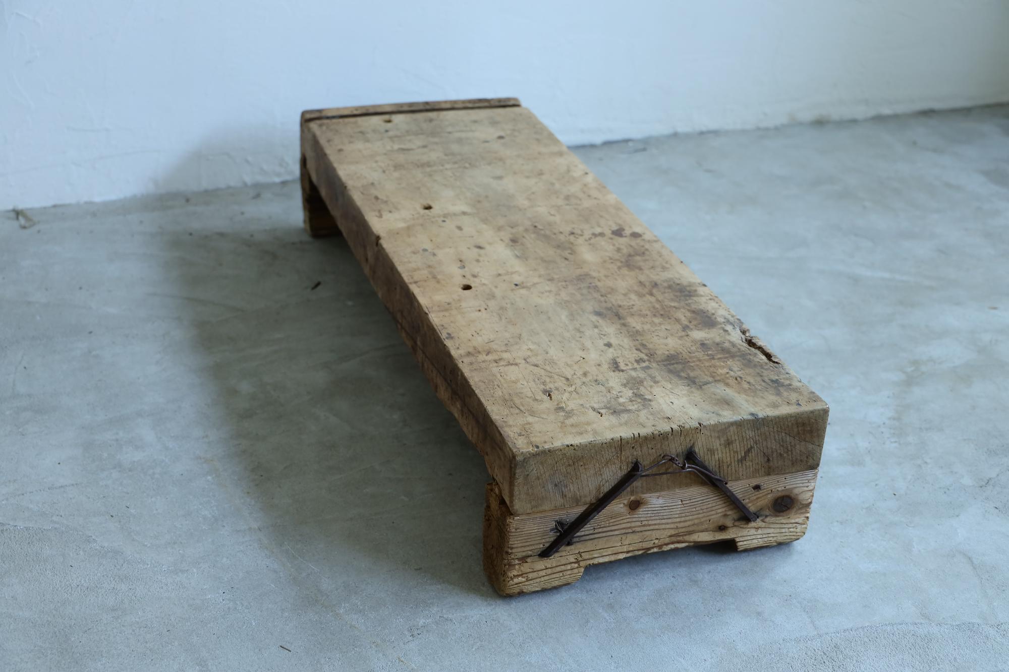 Wooden Low Table, Japanese Antique, Wabi-Sabi, Mingei 4