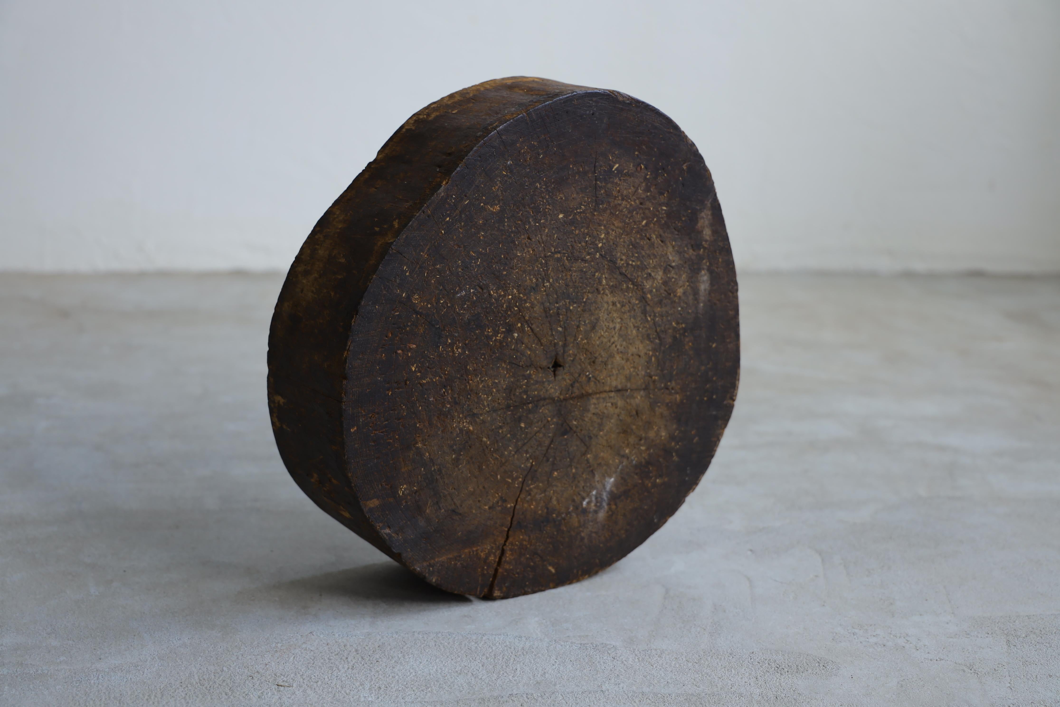 Wooden Low Table, Japanese Antique, Wabi-Sabi, Mingei For Sale 3